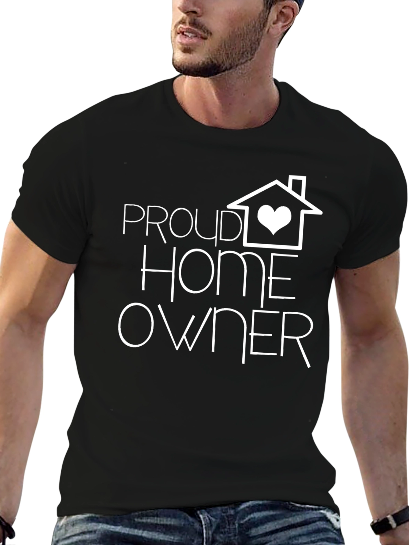 Proud Homeowner Graphic Tee - Black