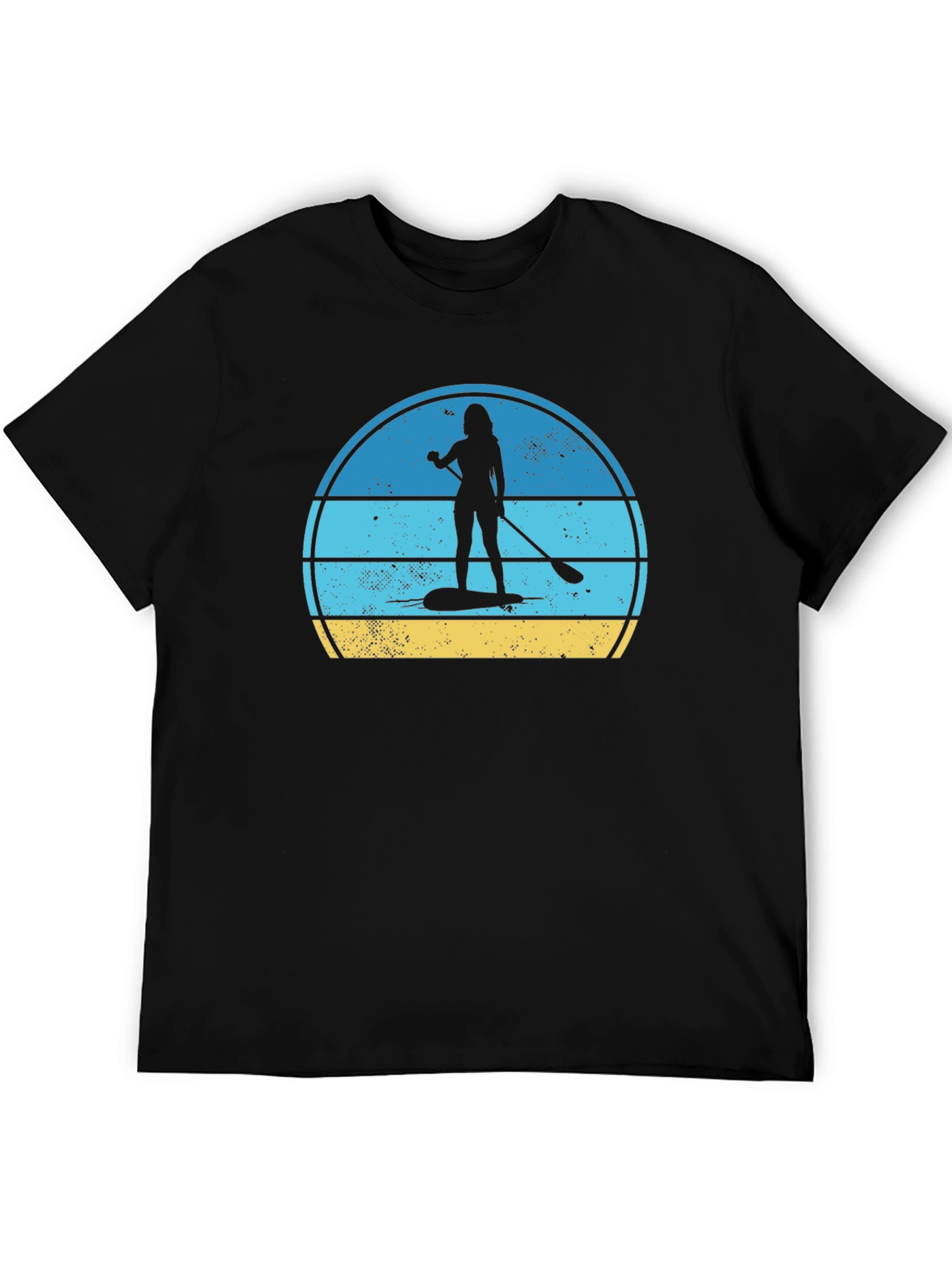 Paddle Boarder Graphic Tee - Retro Summer Vibe