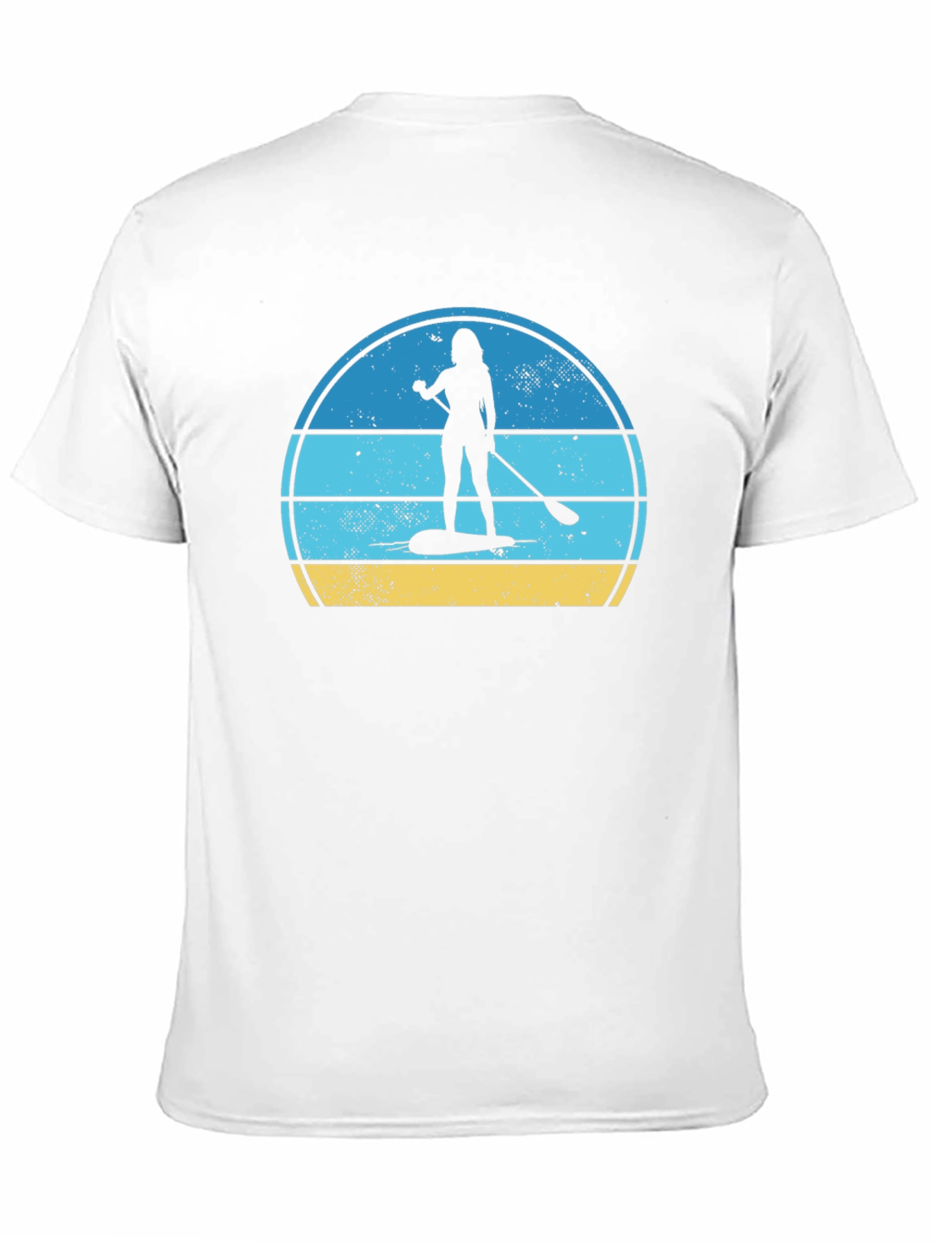Paddle Boarder Graphic Tee - Retro Summer Vibe