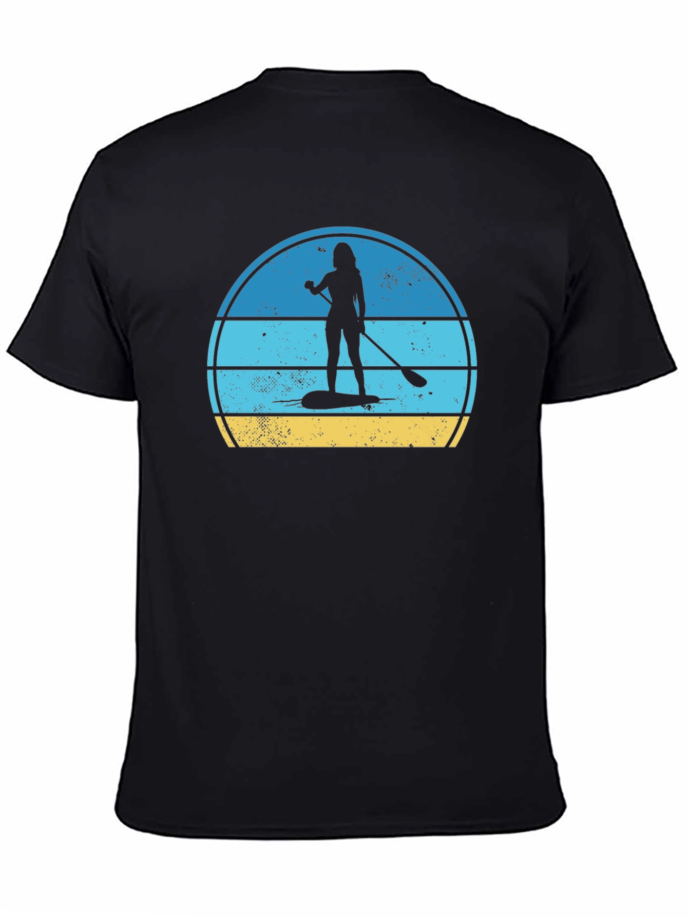 Paddle Boarder Graphic Tee - Retro Summer Vibe