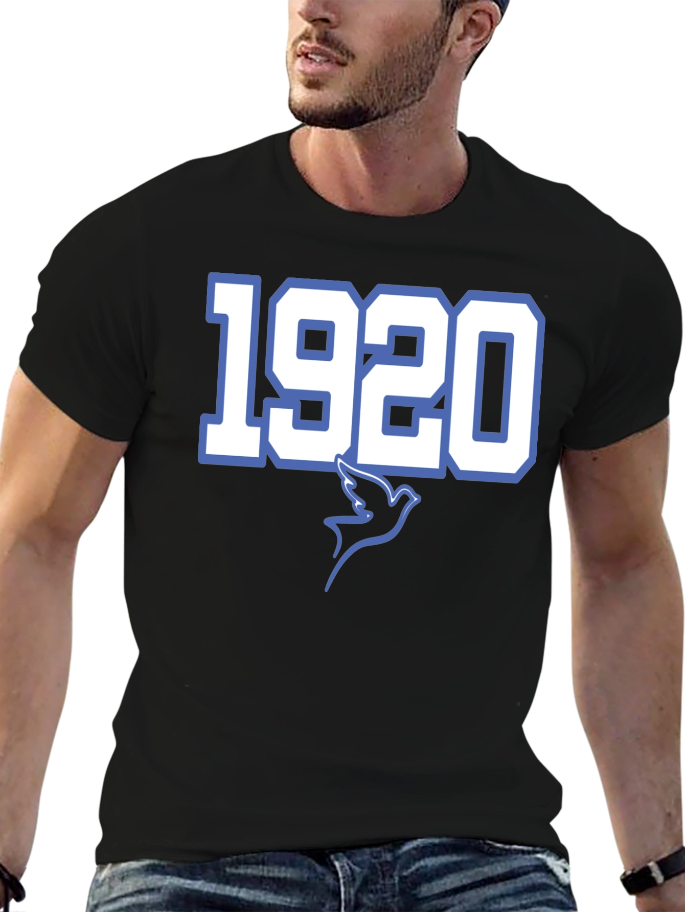 1920 Dove Graphic T-Shirt - Classic Style
