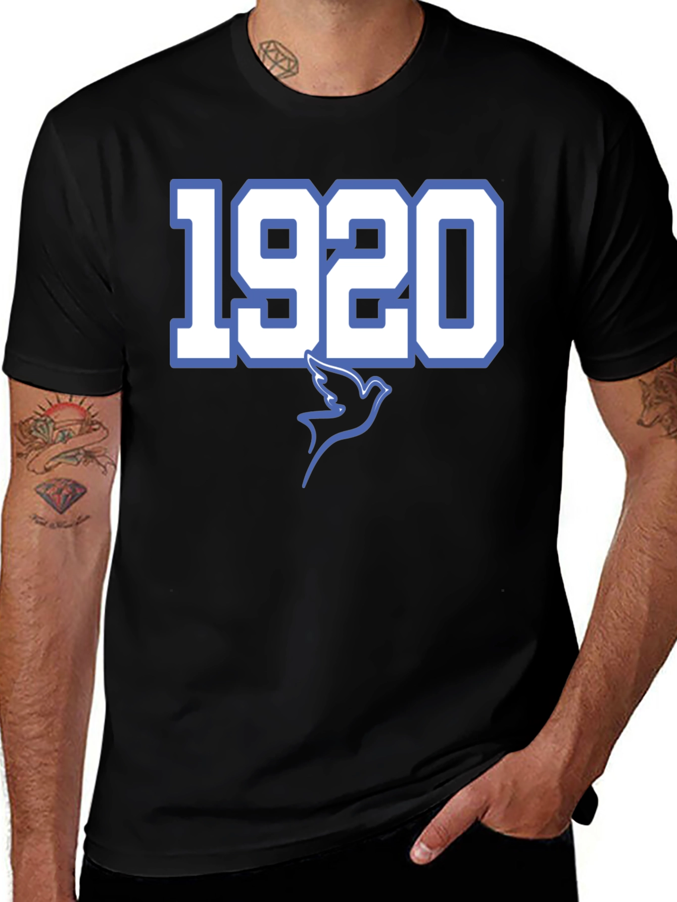 1920 Dove Graphic T-Shirt - Classic Style