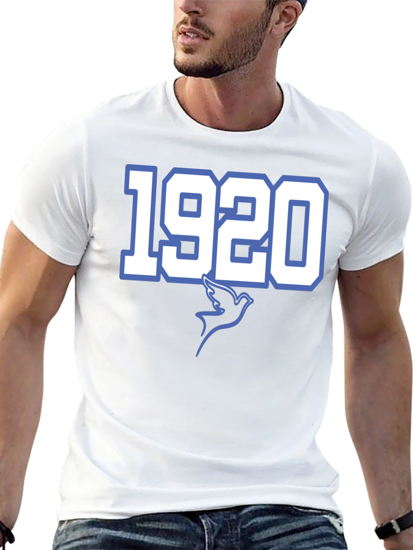 1920 Dove Graphic T-Shirt - Classic Style
