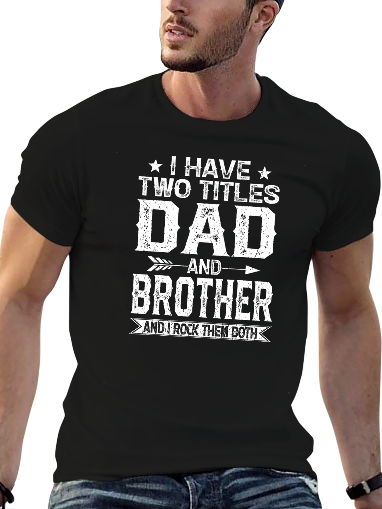 Dad and Brother T-Shirt - Two Titles