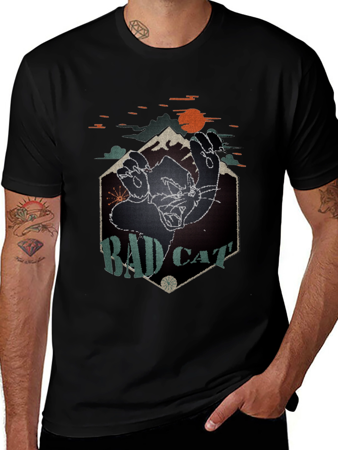Bad Cat Graphic T-Shirt