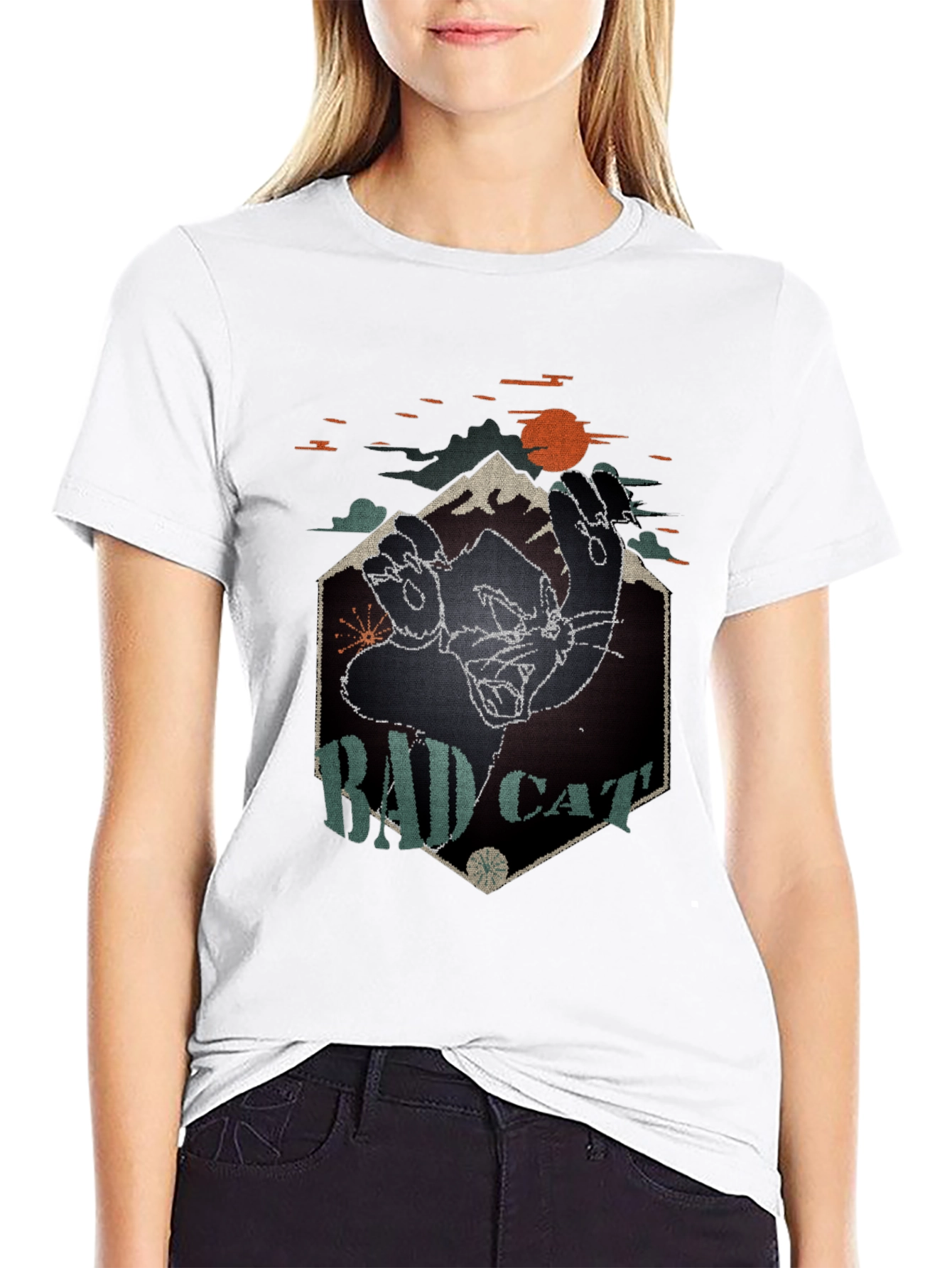 Bad Cat Graphic T-Shirt