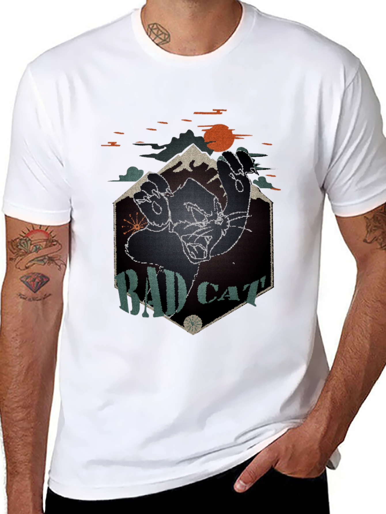 Bad Cat Graphic T-Shirt