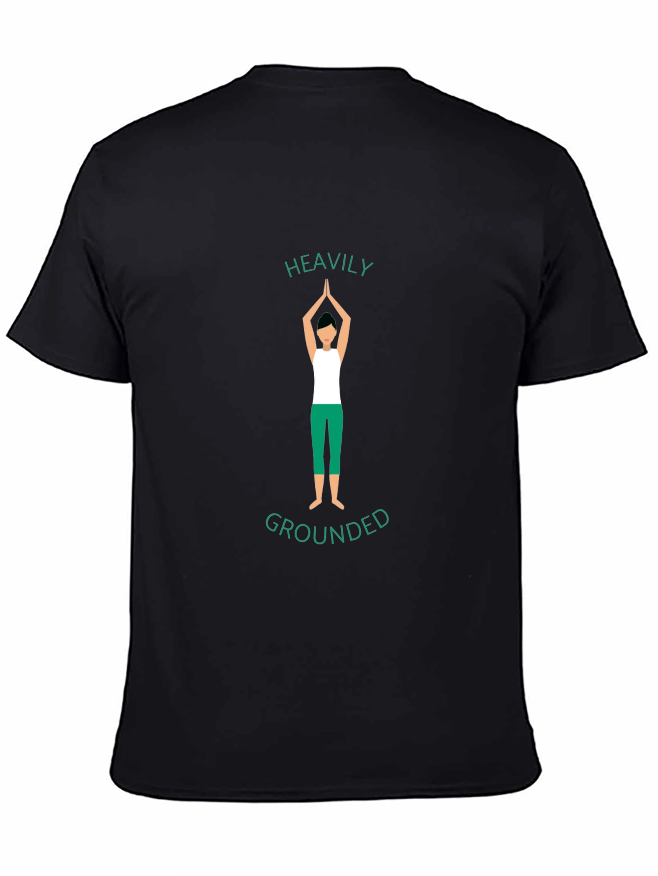Heavily Grounded Yoga T-Shirt - Meditative Graphic Tee