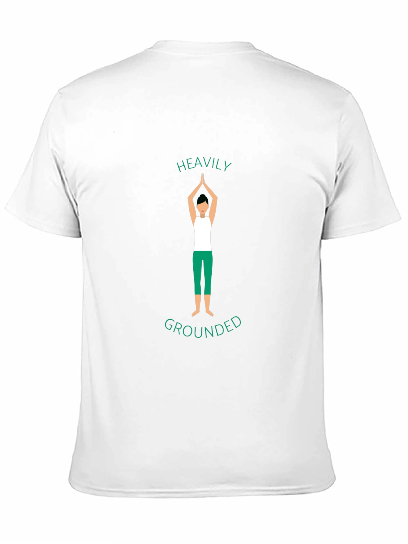 Heavily Grounded Yoga T-Shirt - Meditative Graphic Tee