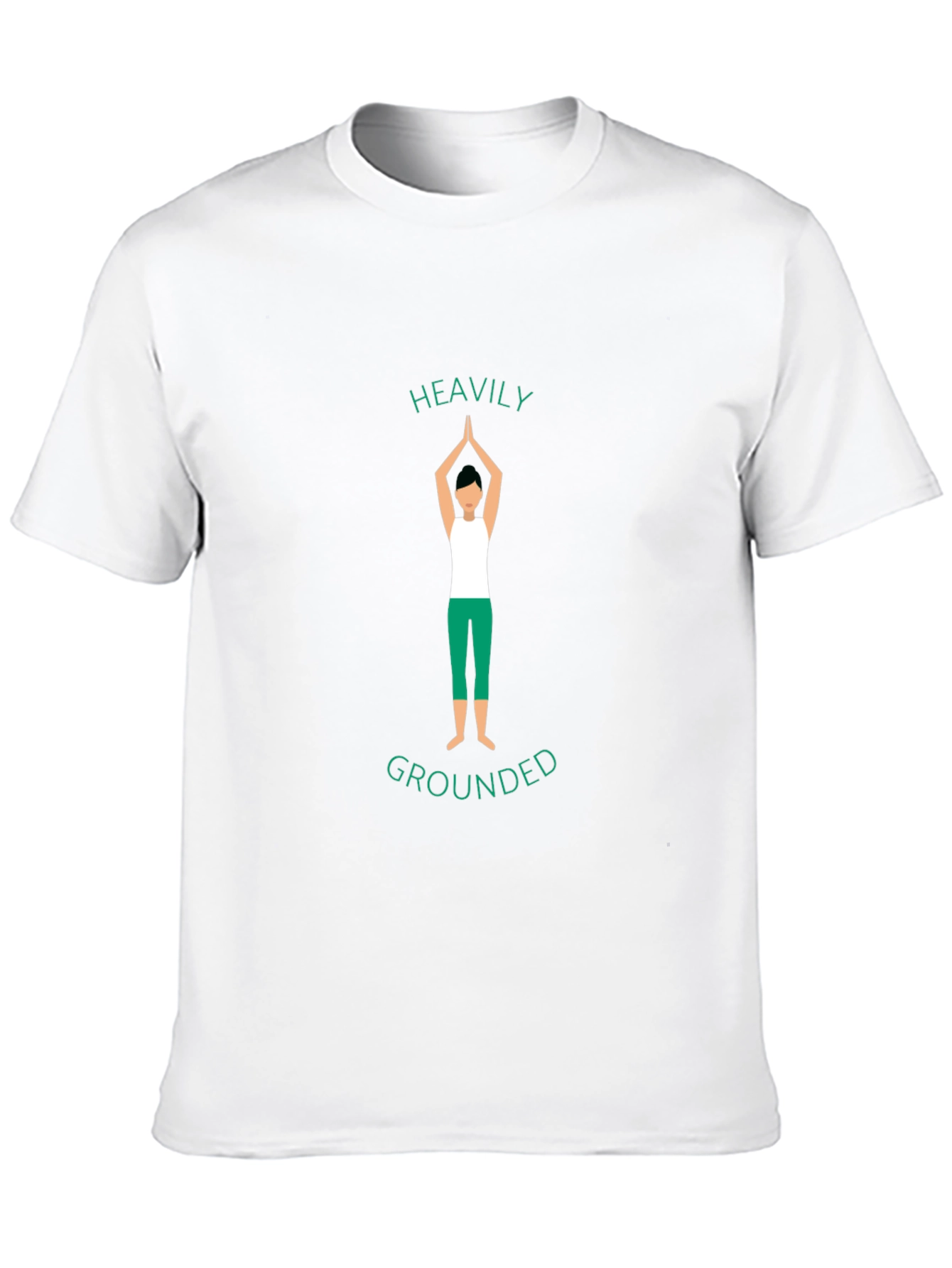Heavily Grounded Yoga T-Shirt - Meditative Graphic Tee