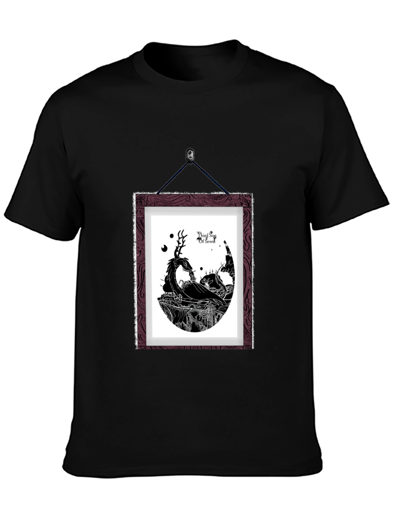 Framed Graphic T-Shirt - Black