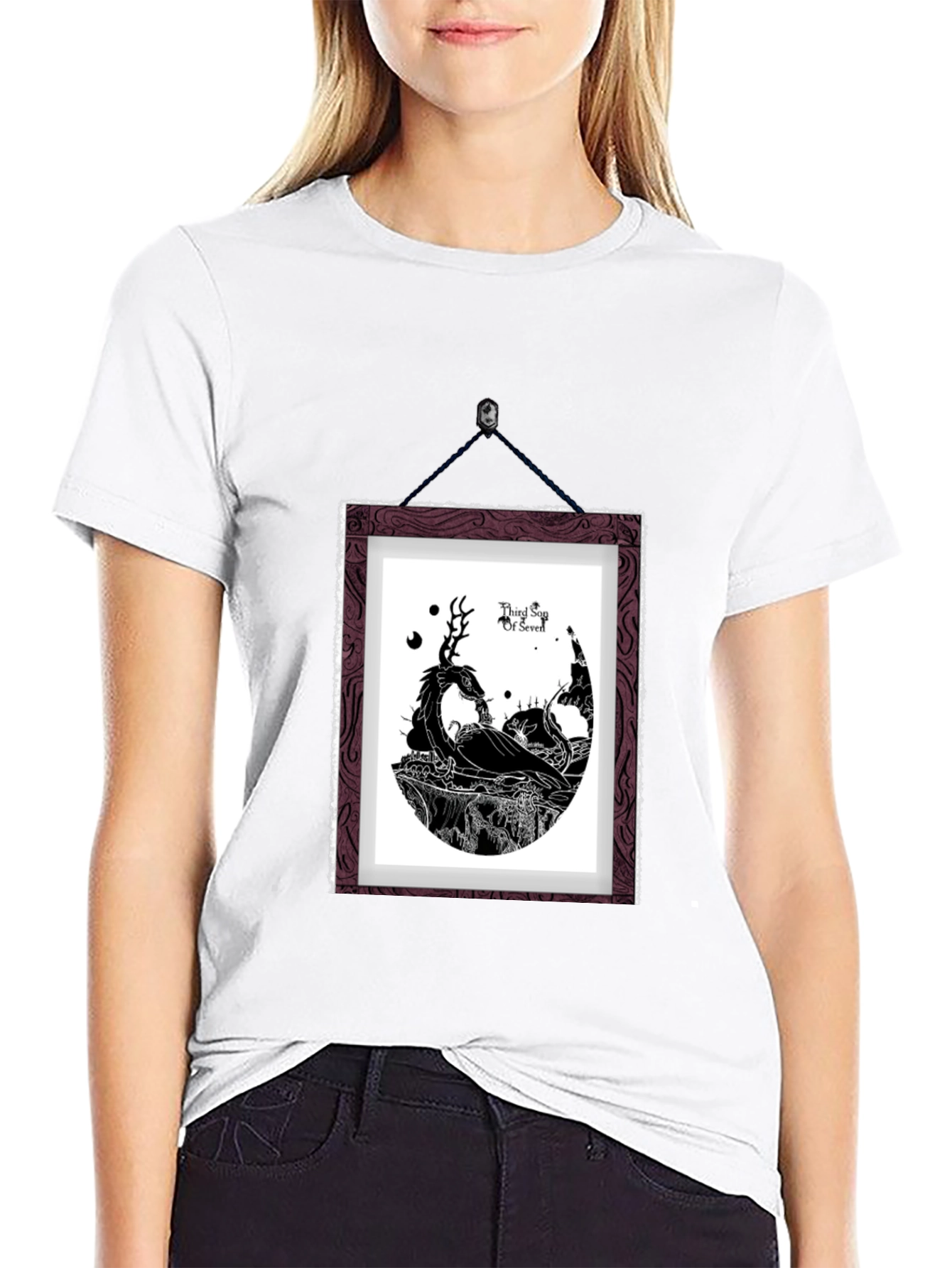 Framed Graphic T-Shirt - Black