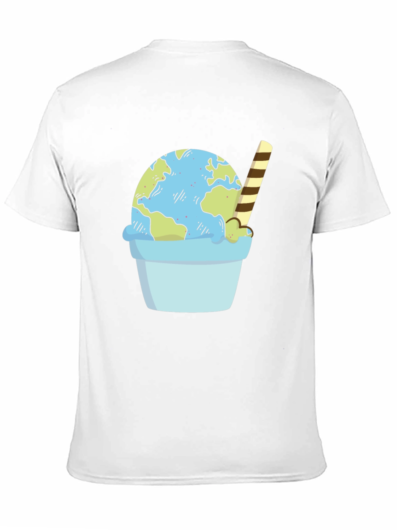 Earth Ice Cream Cone Graphic Tee