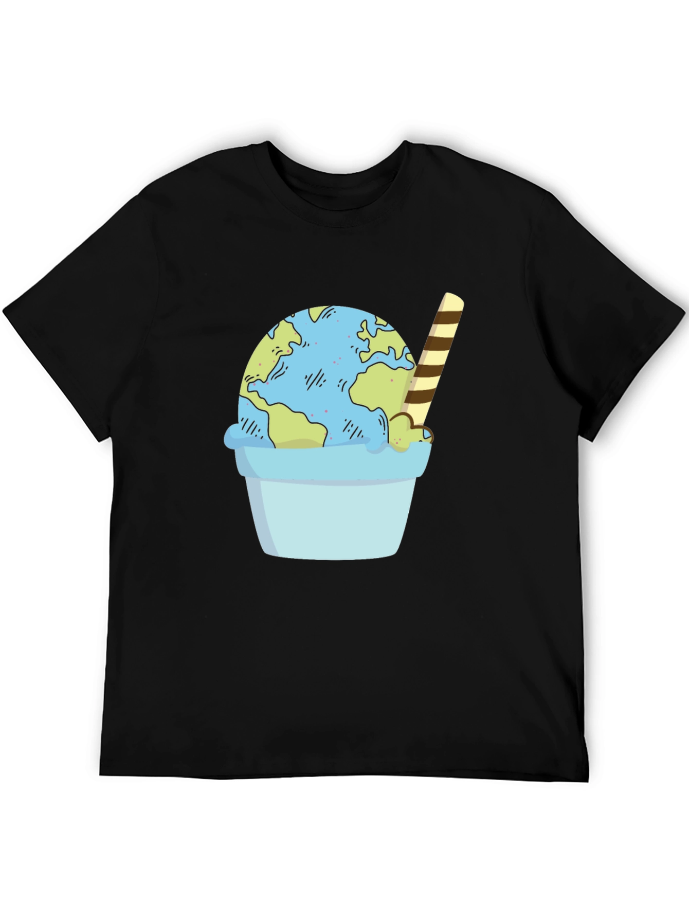 Earth Ice Cream Cone Graphic Tee