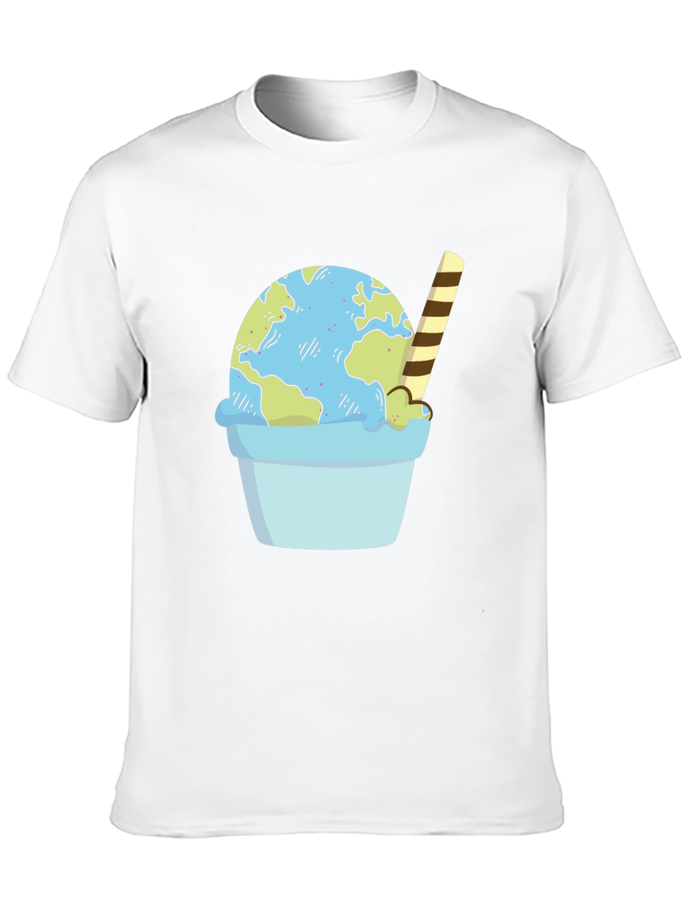 Earth Ice Cream Cone Graphic Tee