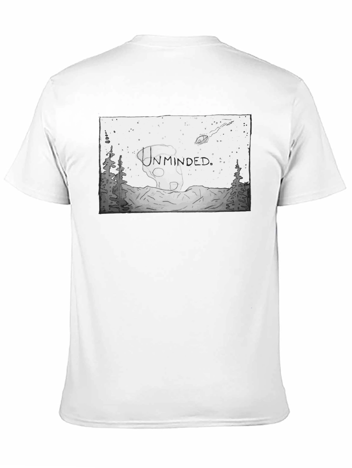 Unminded Graphic T-Shirt - Unique Black Tee