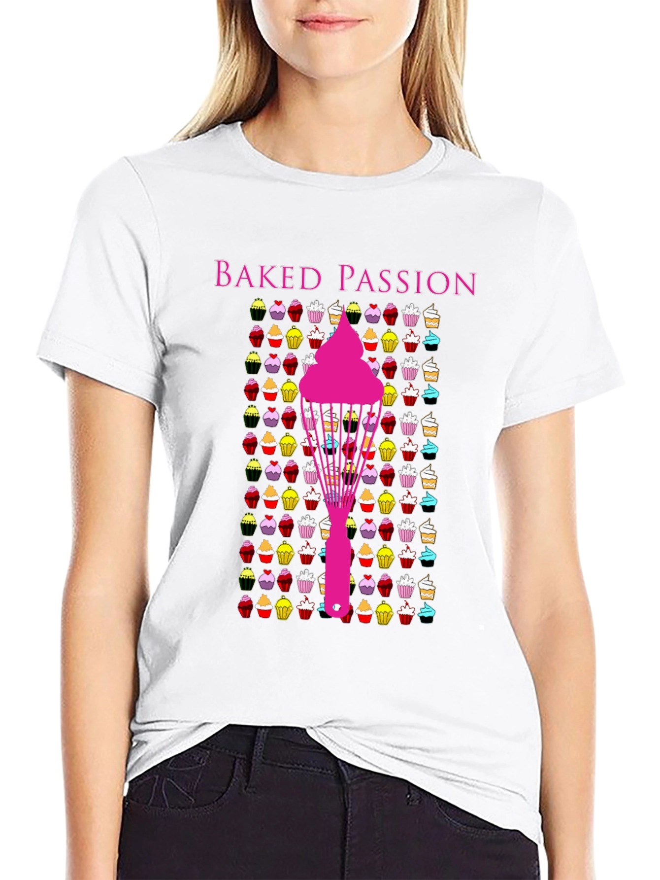 Baked Passion Graphic Tee - Cupcake Lovers T-Shirt