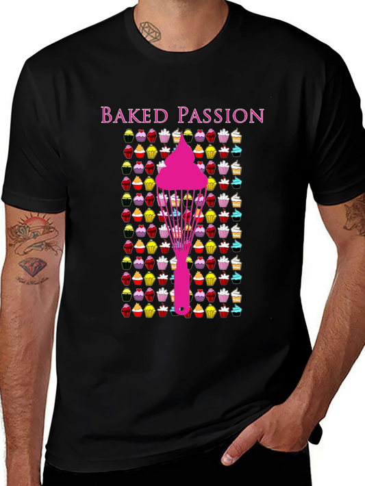 Baked Passion Graphic Tee - Cupcake Lovers T-Shirt