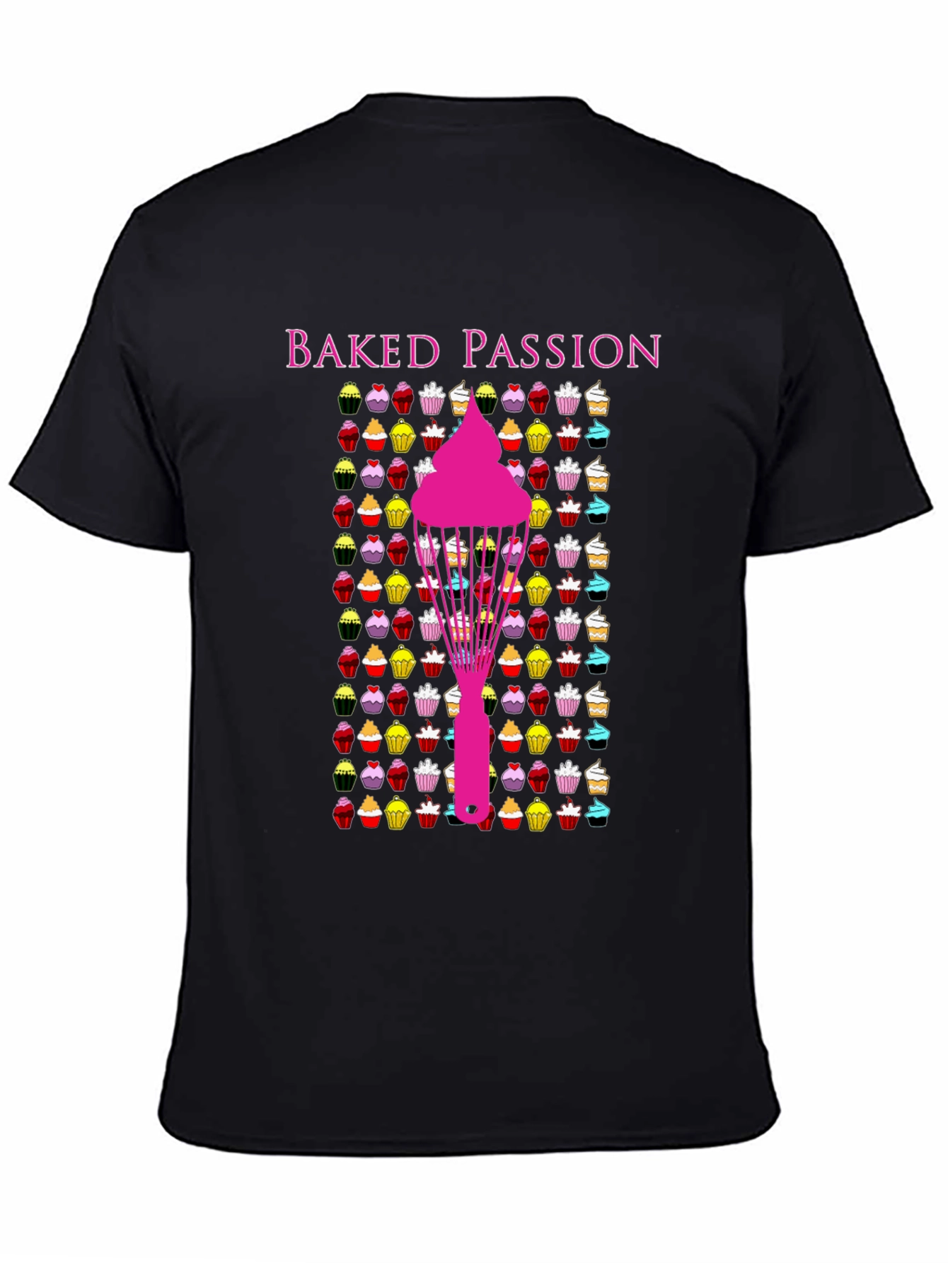 Baked Passion Graphic Tee - Cupcake Lovers T-Shirt
