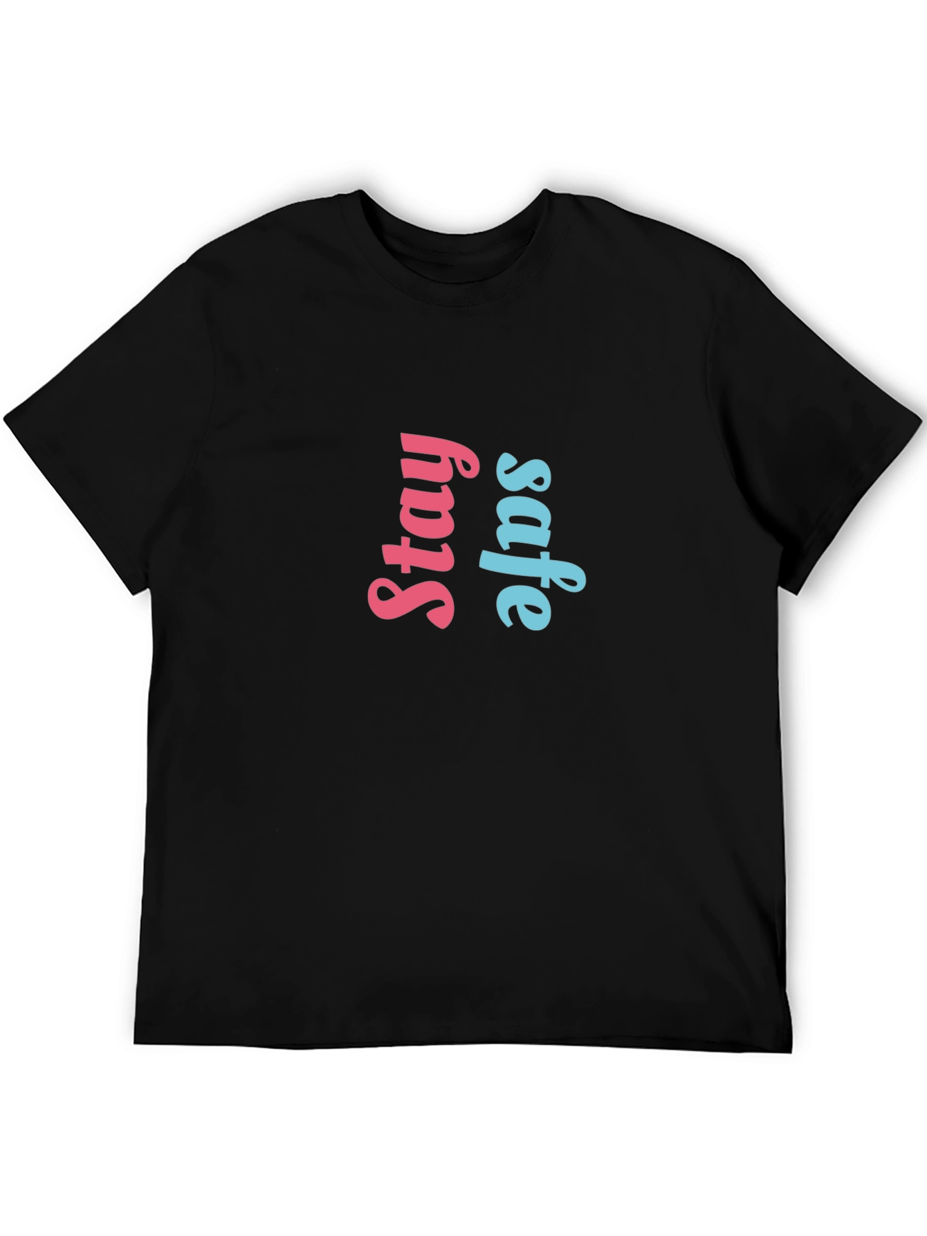Stay Safe Graphic Tee - Black