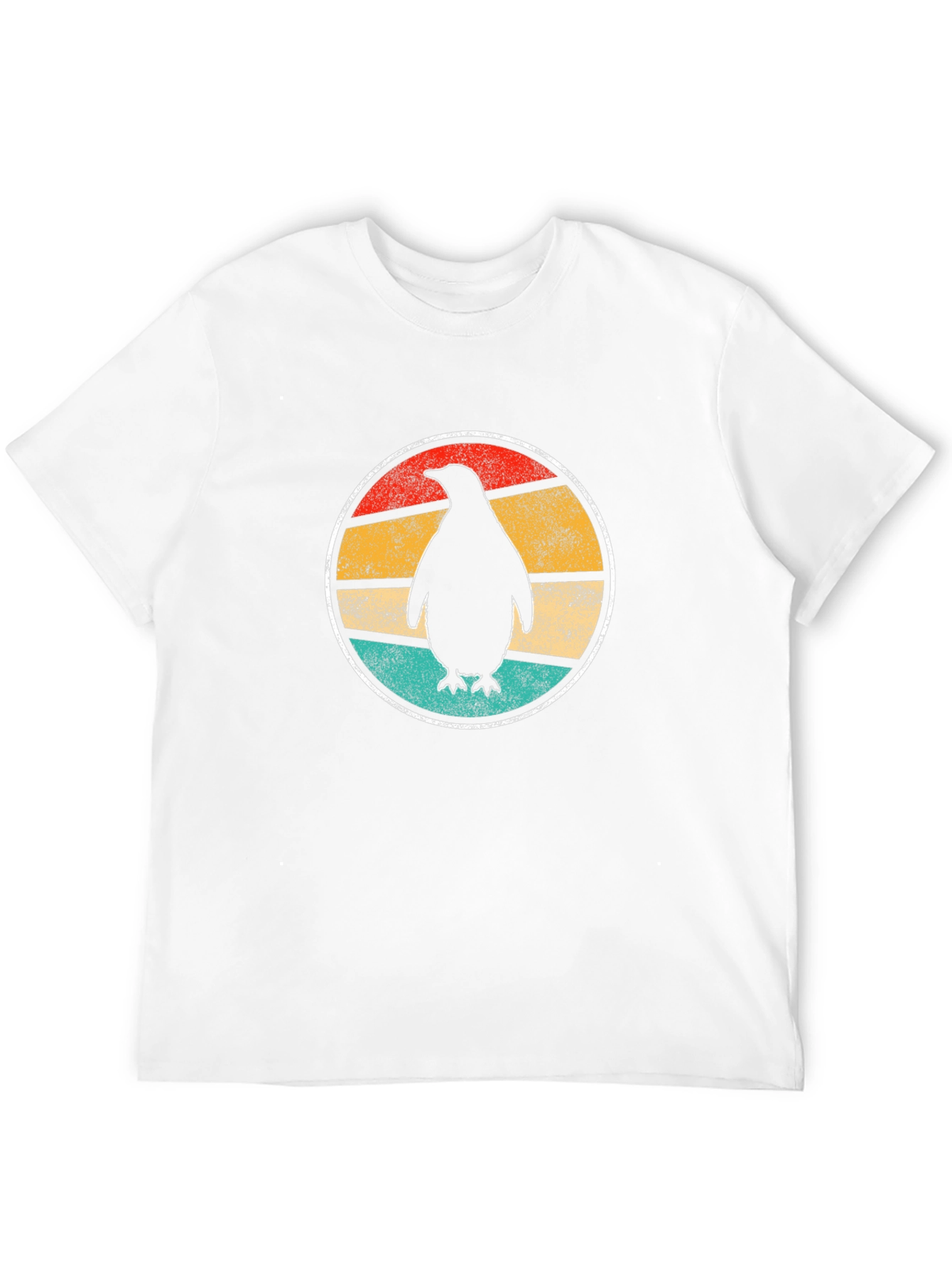 Retro Penguin T-Shirt - Casual Black Tee