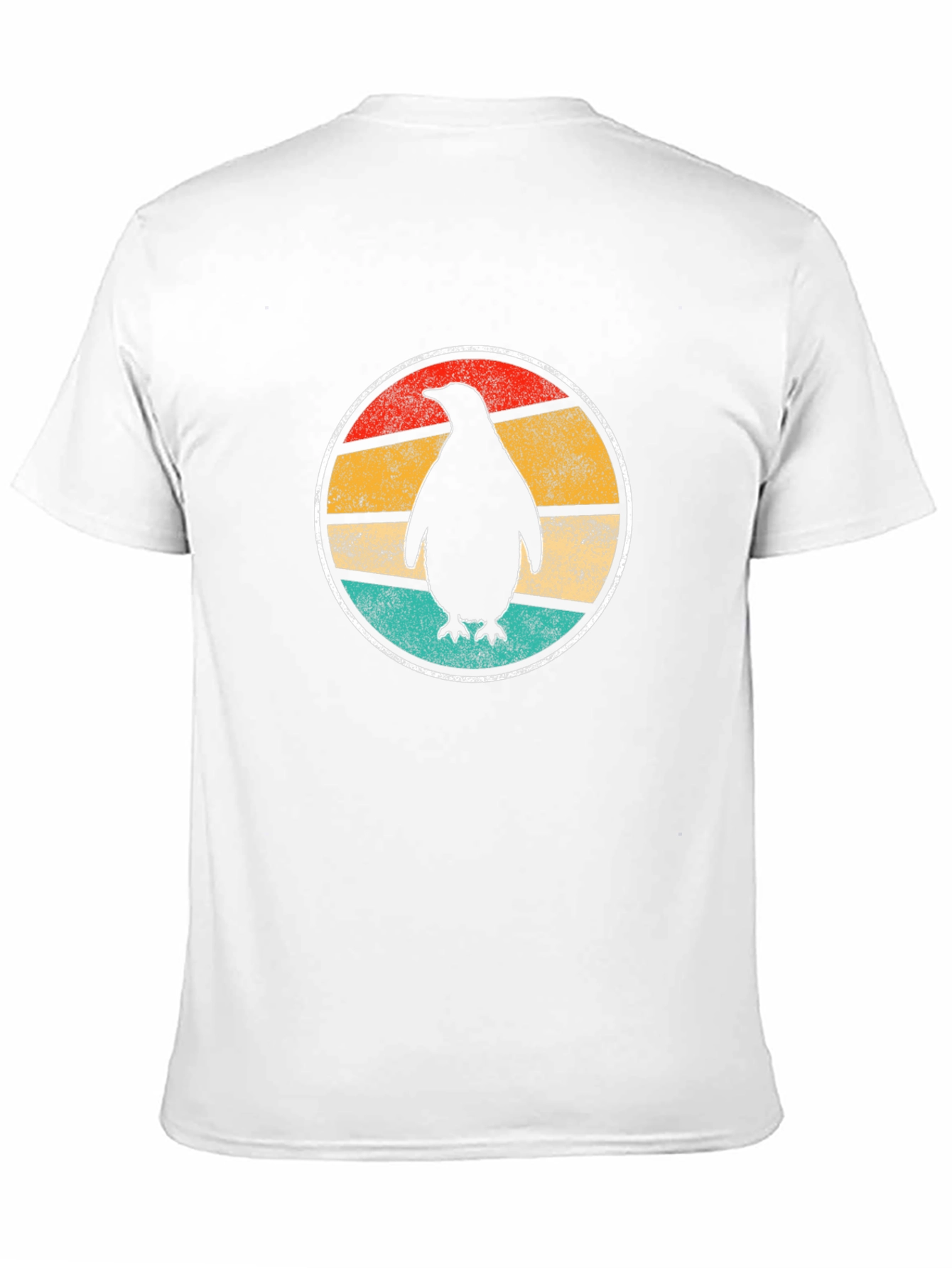 Retro Penguin T-Shirt - Casual Black Tee