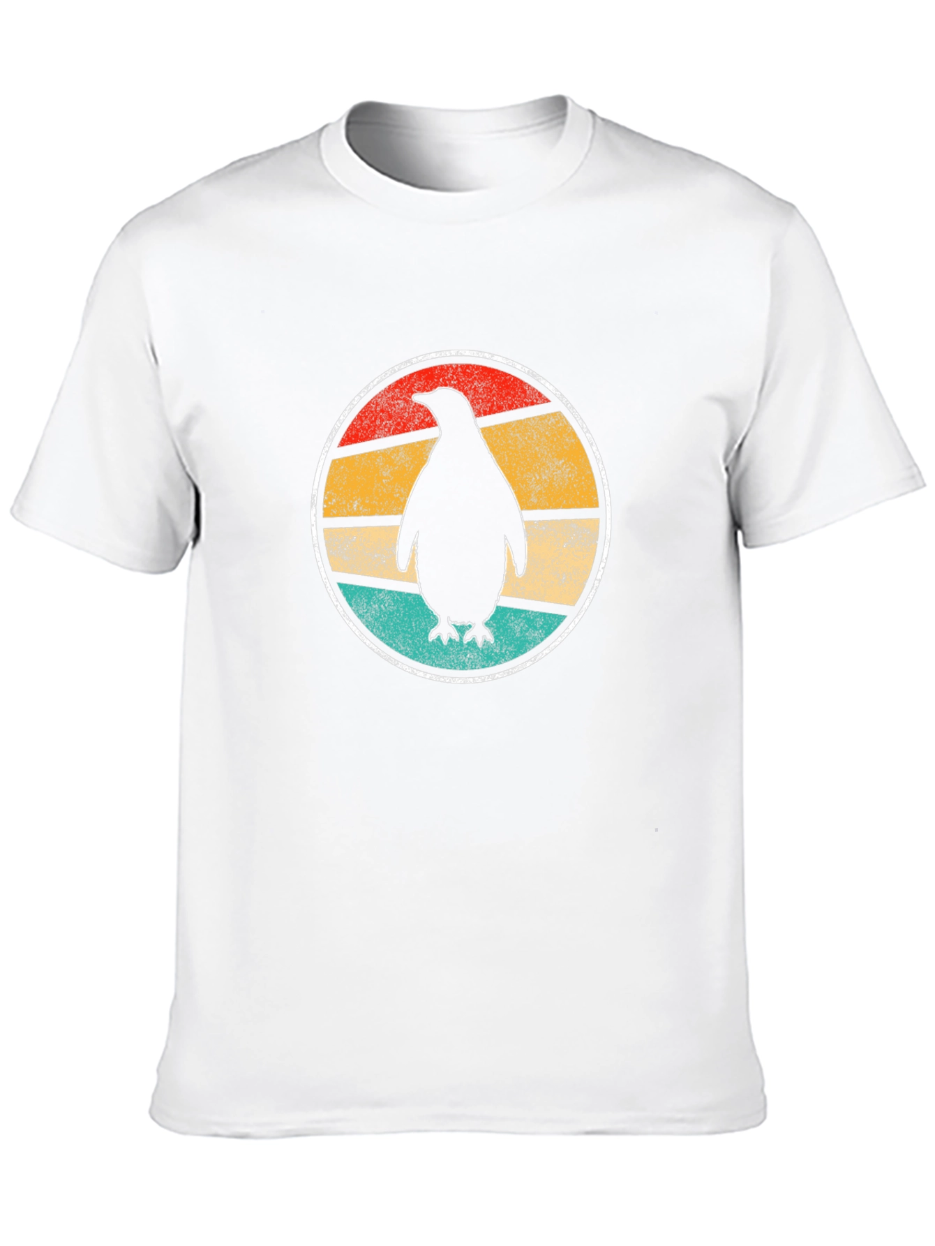 Retro Penguin T-Shirt - Casual Black Tee
