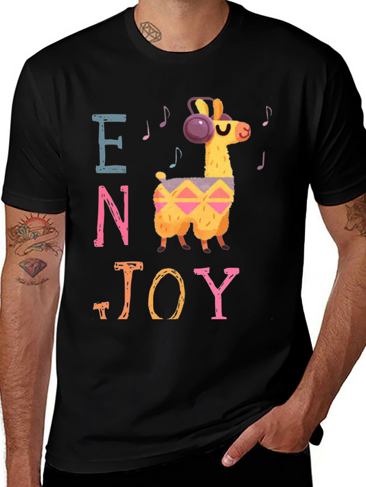 Enjoy Music Llama Graphic Tee