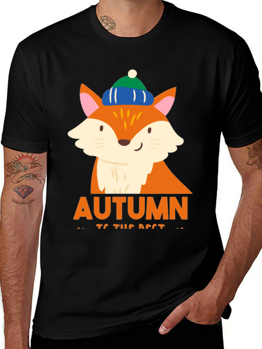 Autumn Fox Graphic Tee - Cozy Fall Vibes