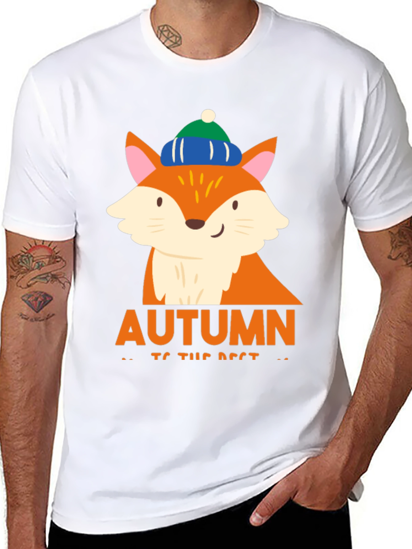 Autumn Fox Graphic Tee - Cozy Fall Vibes