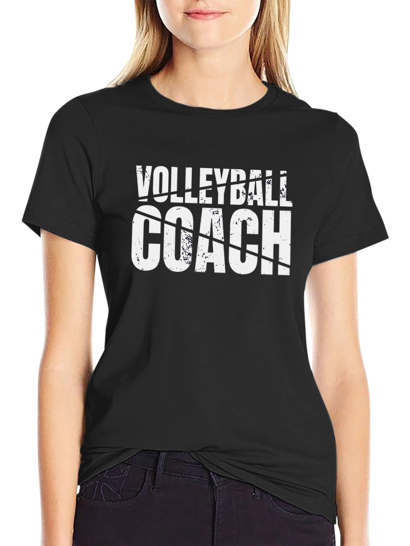 Volleyball Coach Graphic T-Shirt