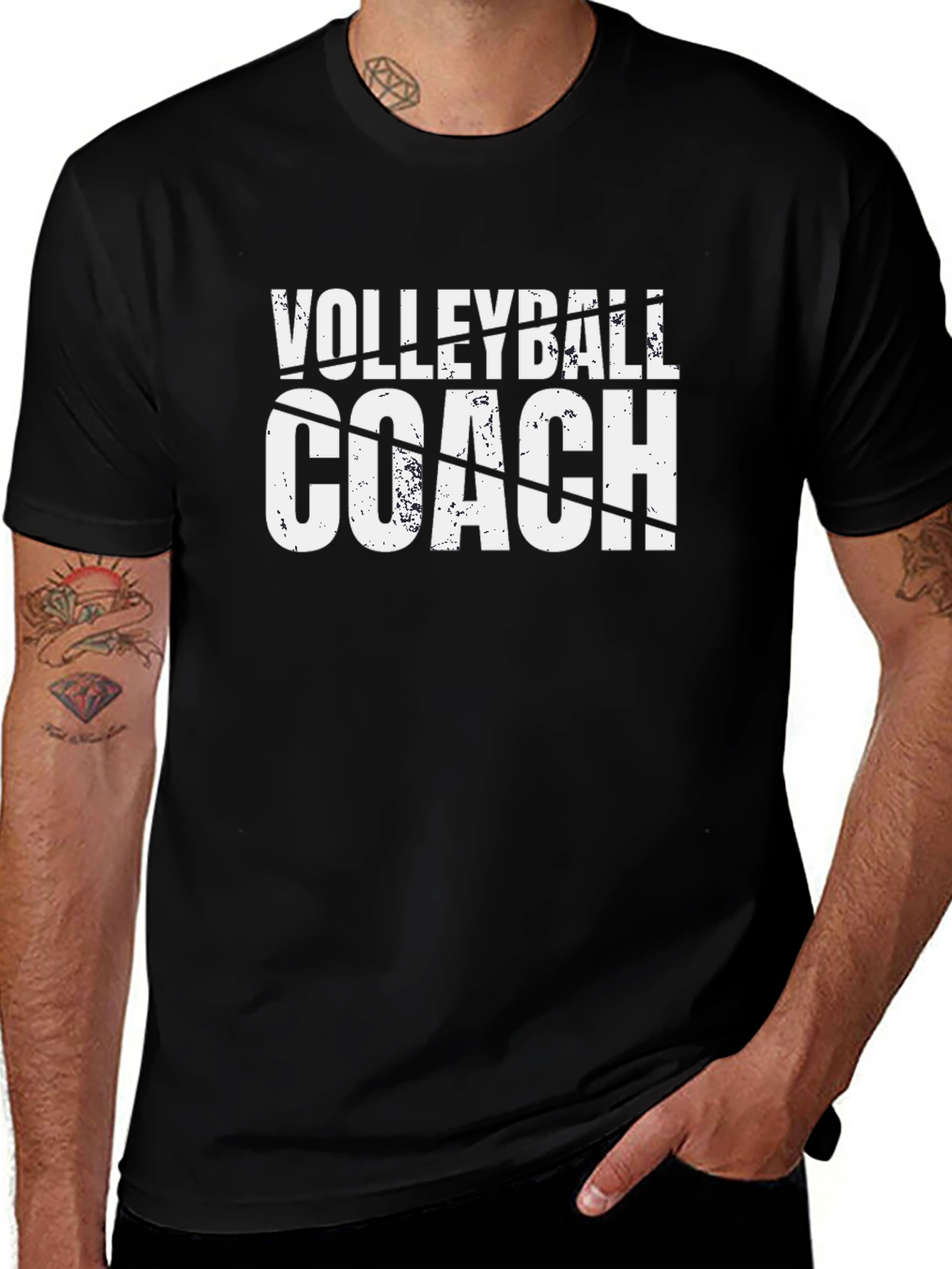 Volleyball Coach Graphic T-Shirt