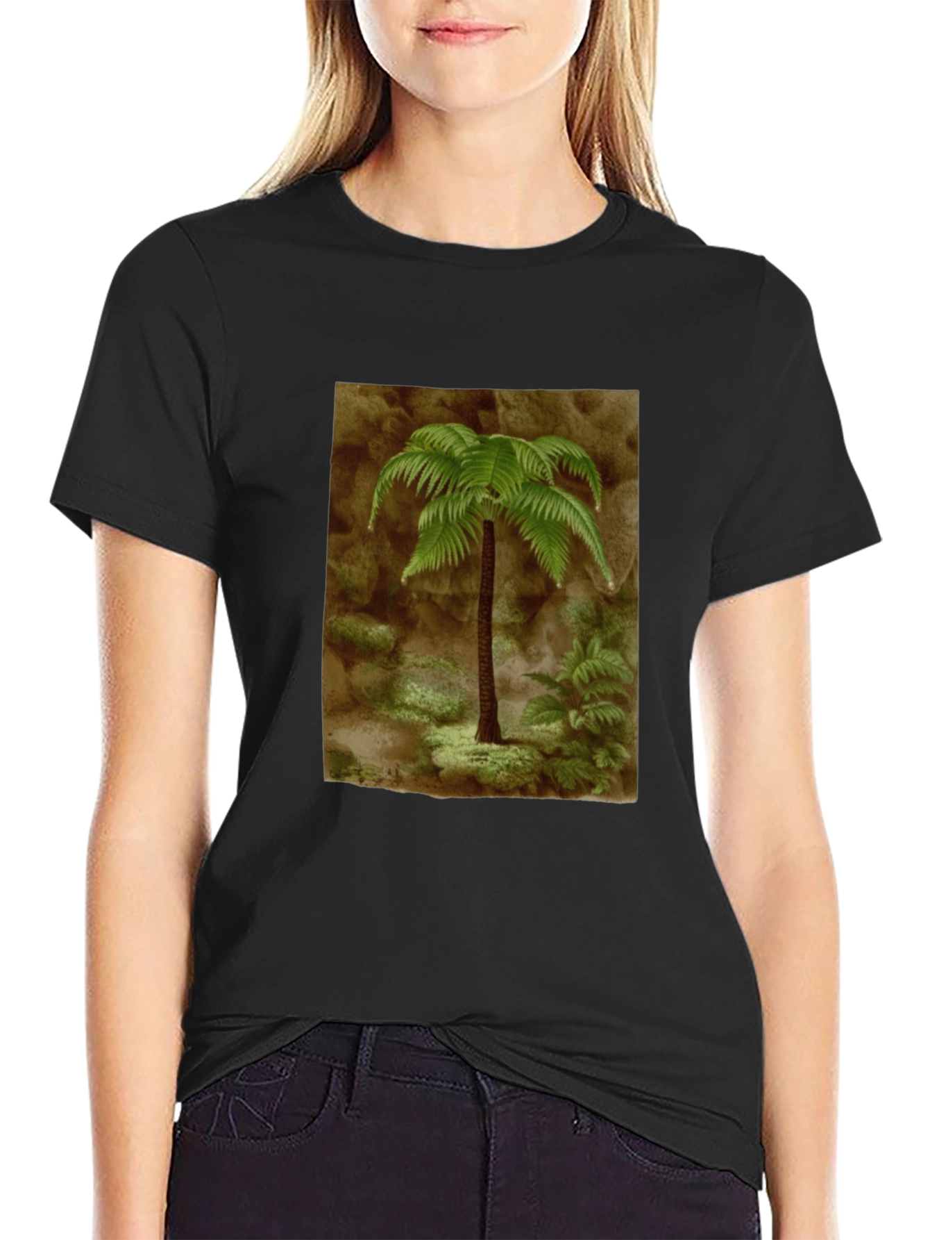 Fern Graphic Black T-Shirt