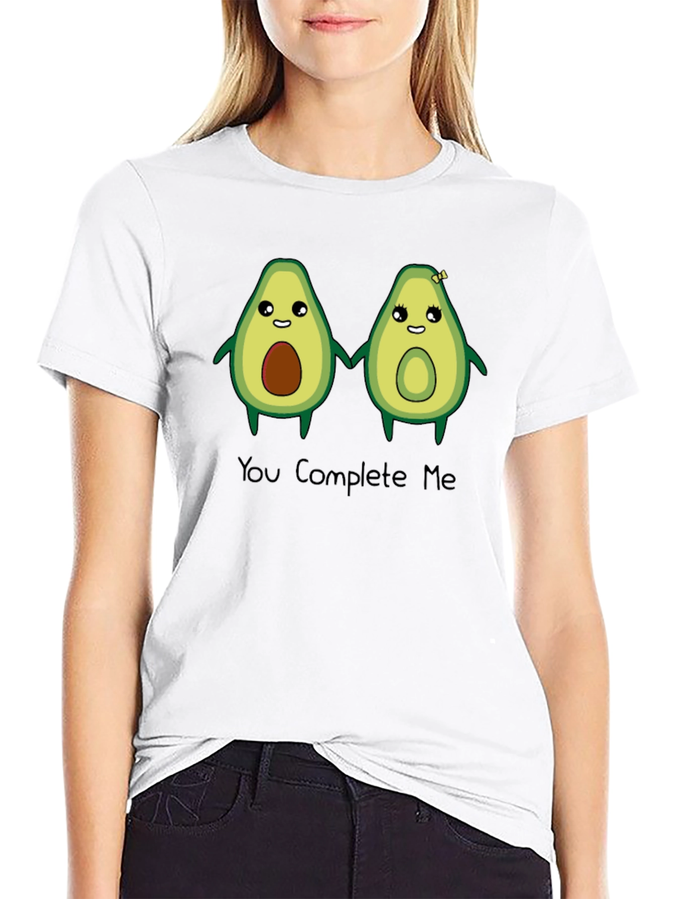 You Complete Me Avocado Graphic T-Shirt