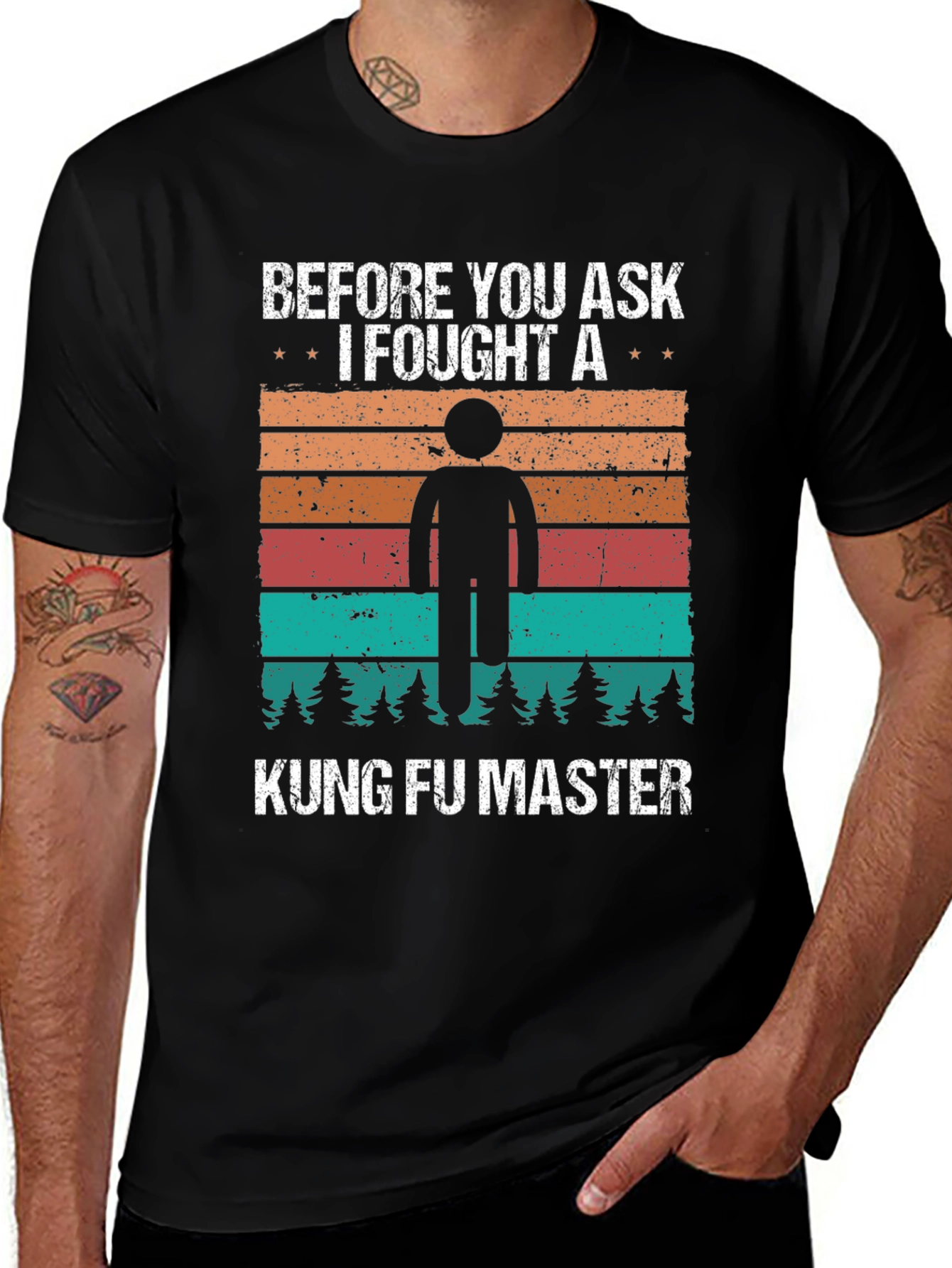 Kung Fu Master Amputee Humor T-Shirt