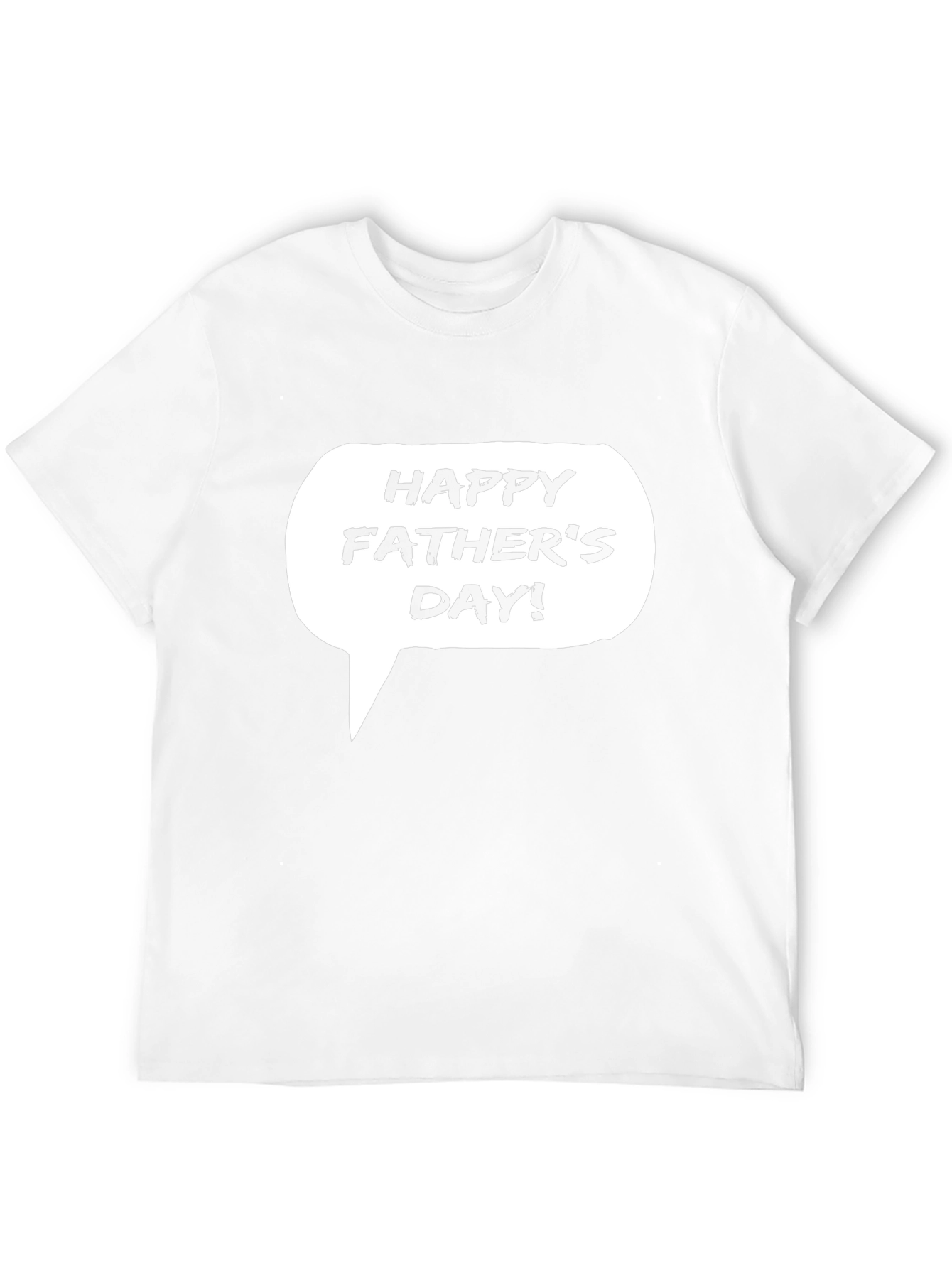Happy Fathers Day T-Shirt - Black Cotton Tee