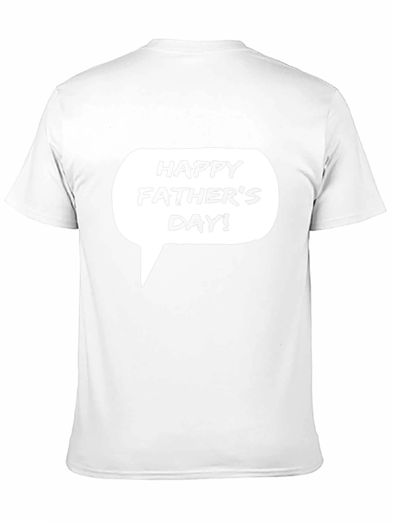Happy Fathers Day T-Shirt - Black Cotton Tee