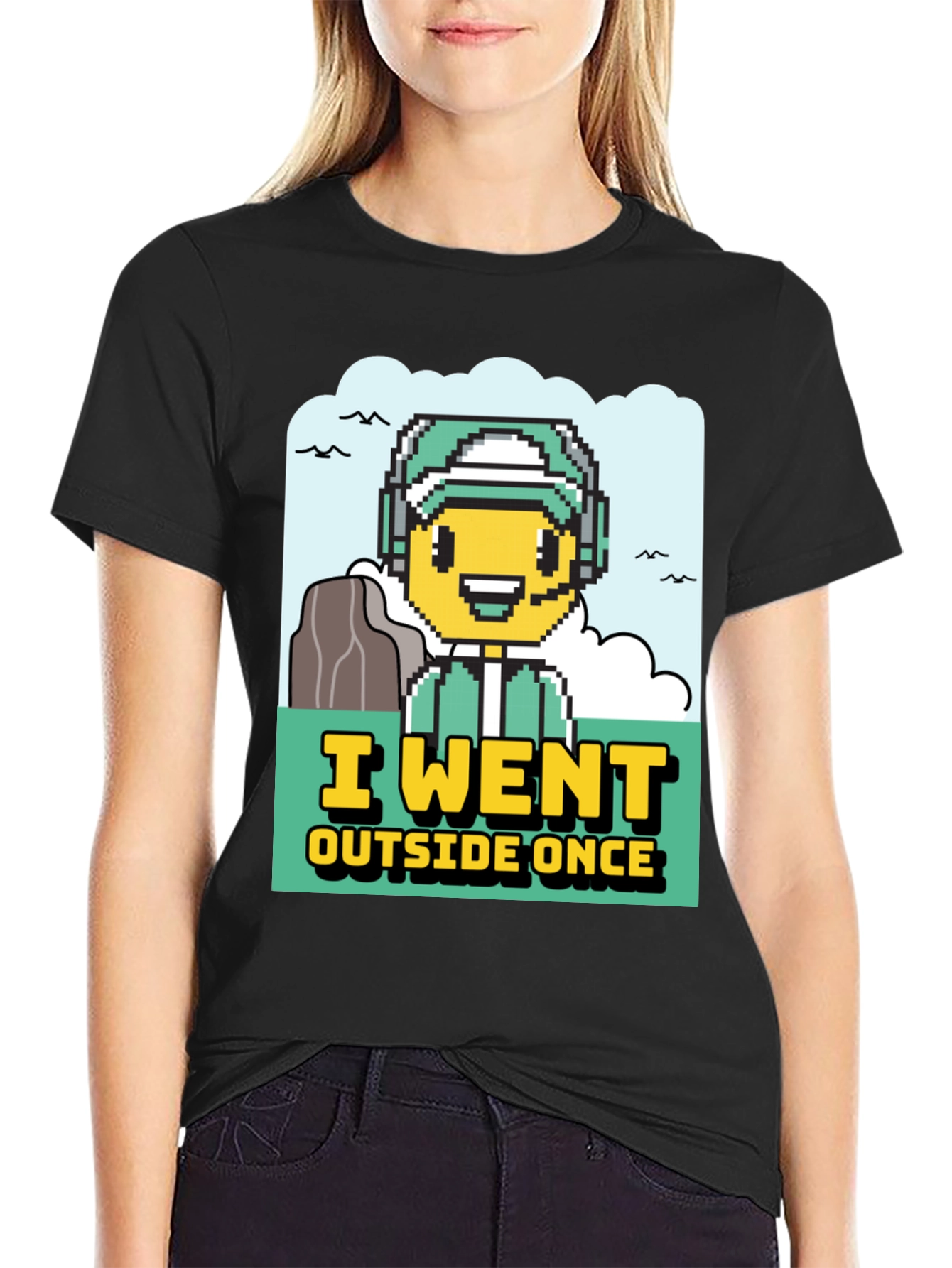 I Went Outside Once Gamer Graphic T-Shirt
