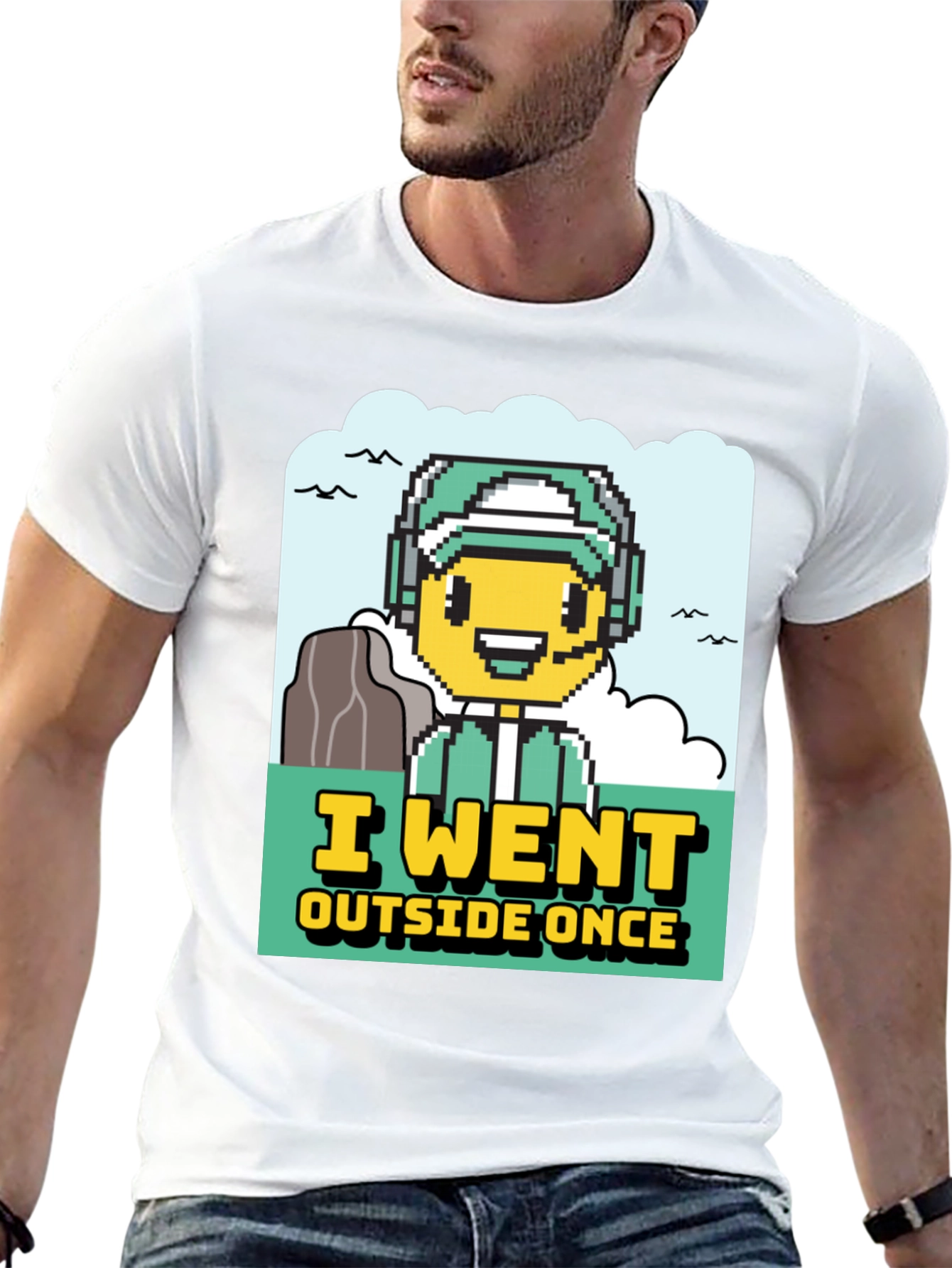 I Went Outside Once Gamer Graphic T-Shirt