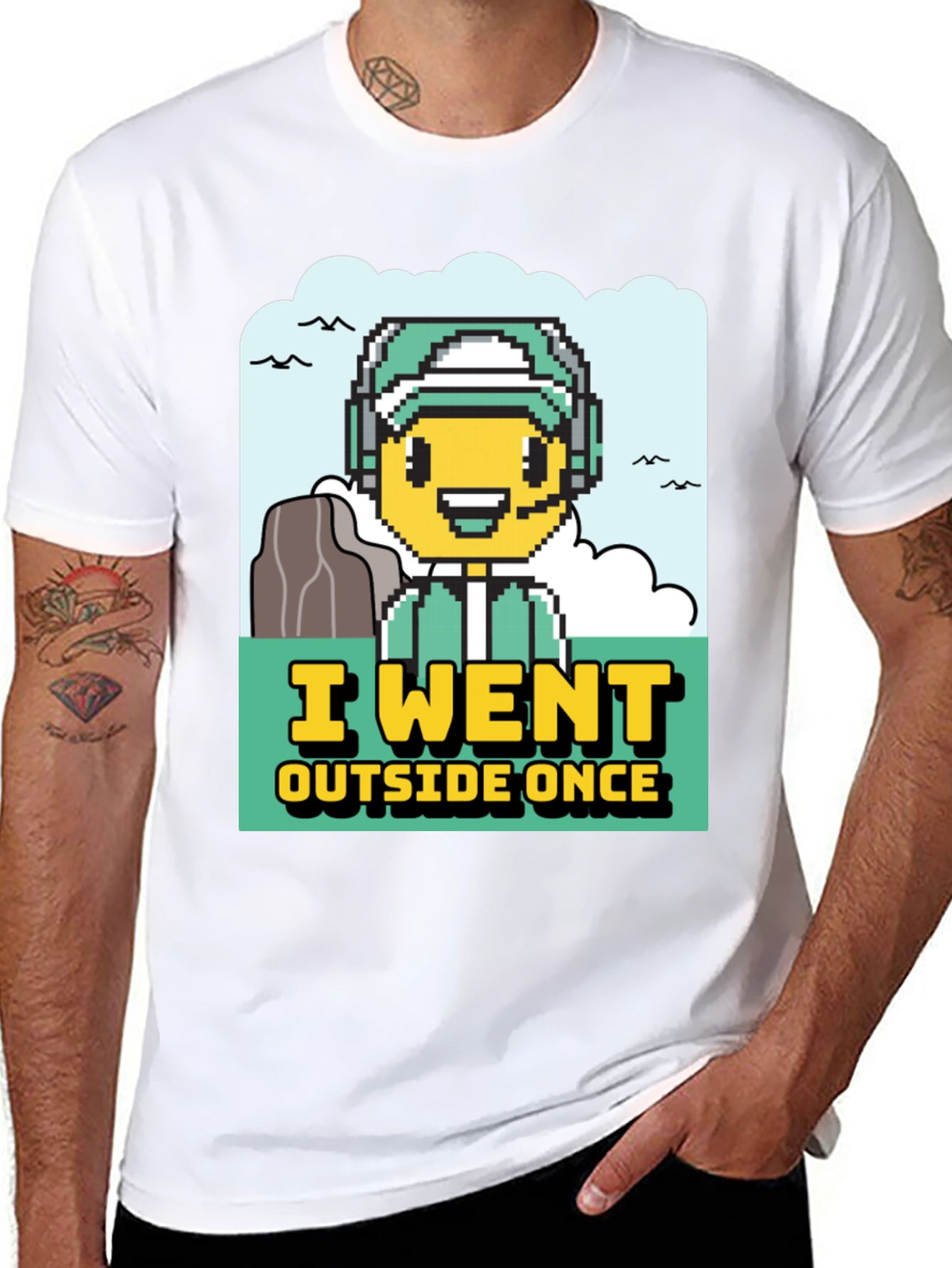 I Went Outside Once Gamer Graphic T-Shirt