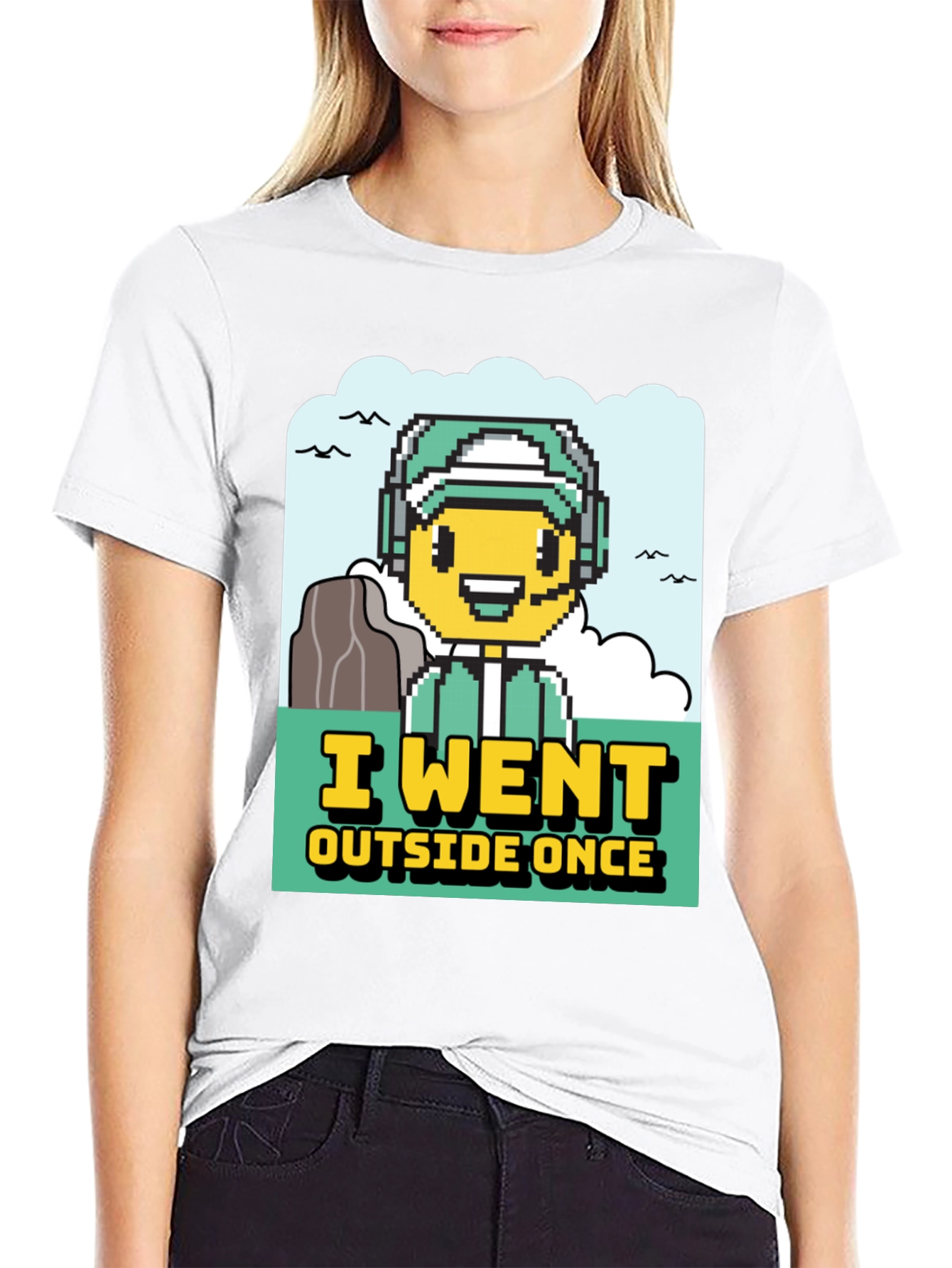 I Went Outside Once Gamer Graphic T-Shirt