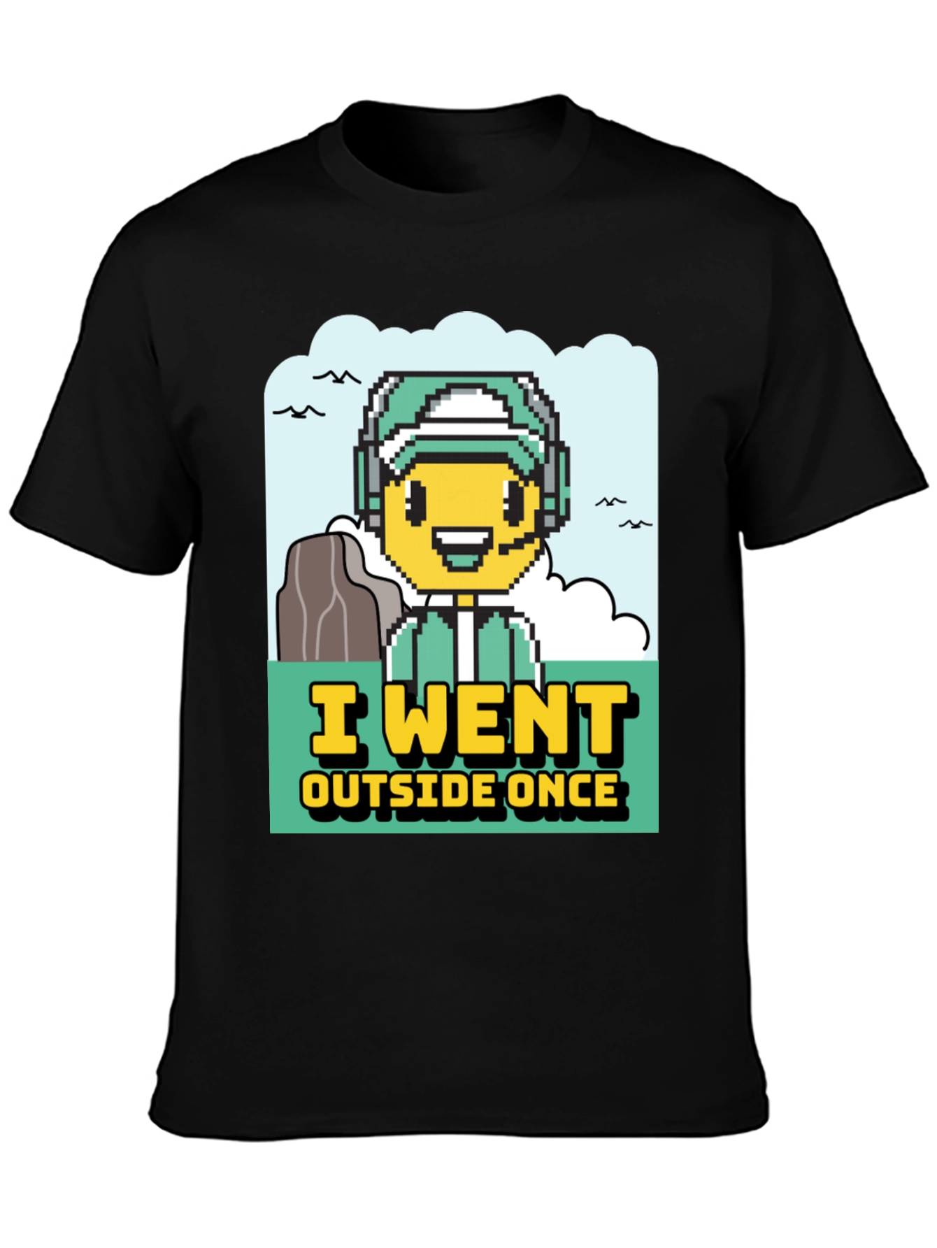 I Went Outside Once Gamer Graphic T-Shirt