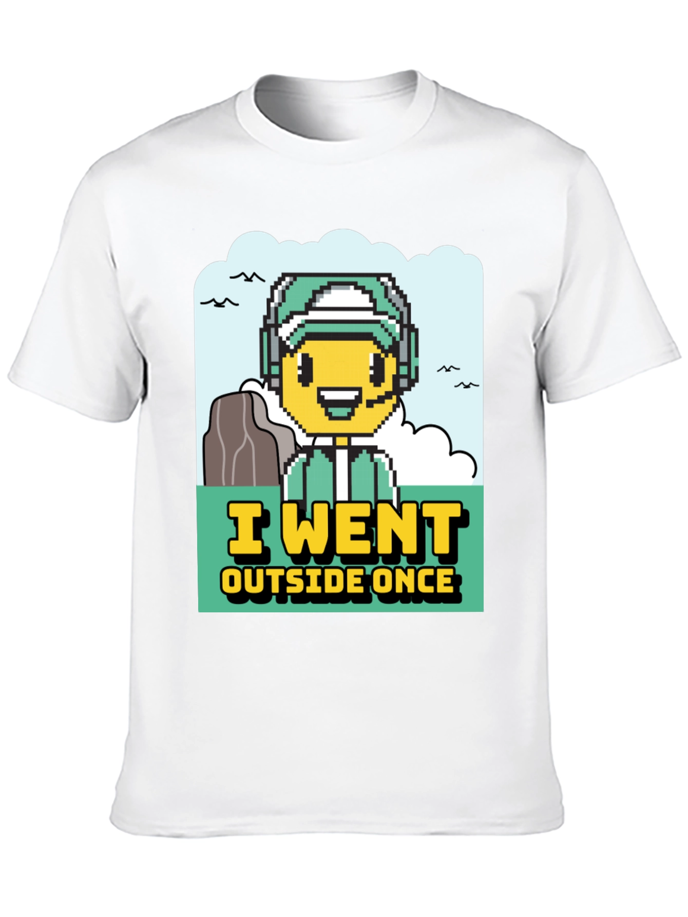 I Went Outside Once Gamer Graphic T-Shirt