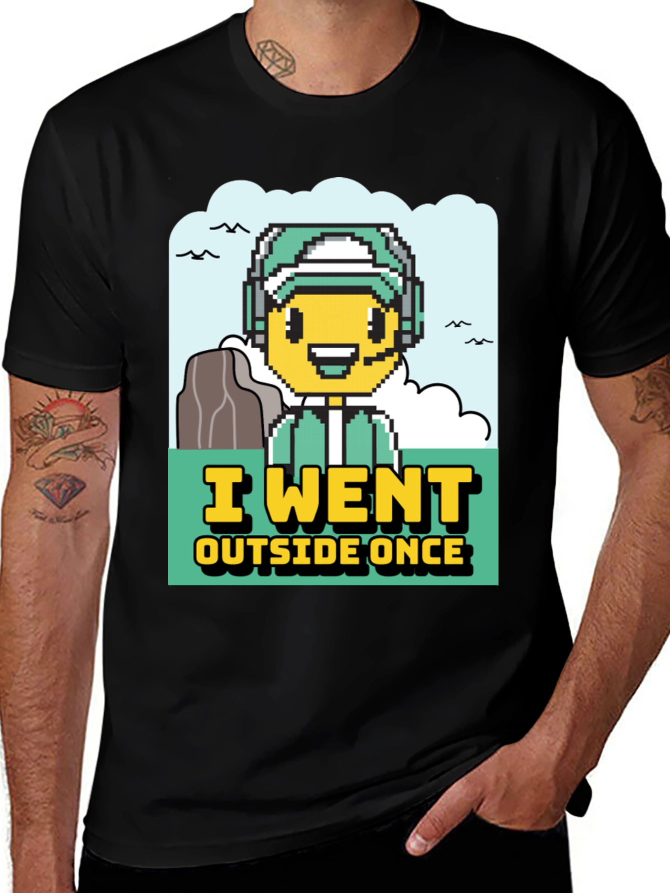 I Went Outside Once Gamer Graphic T-Shirt