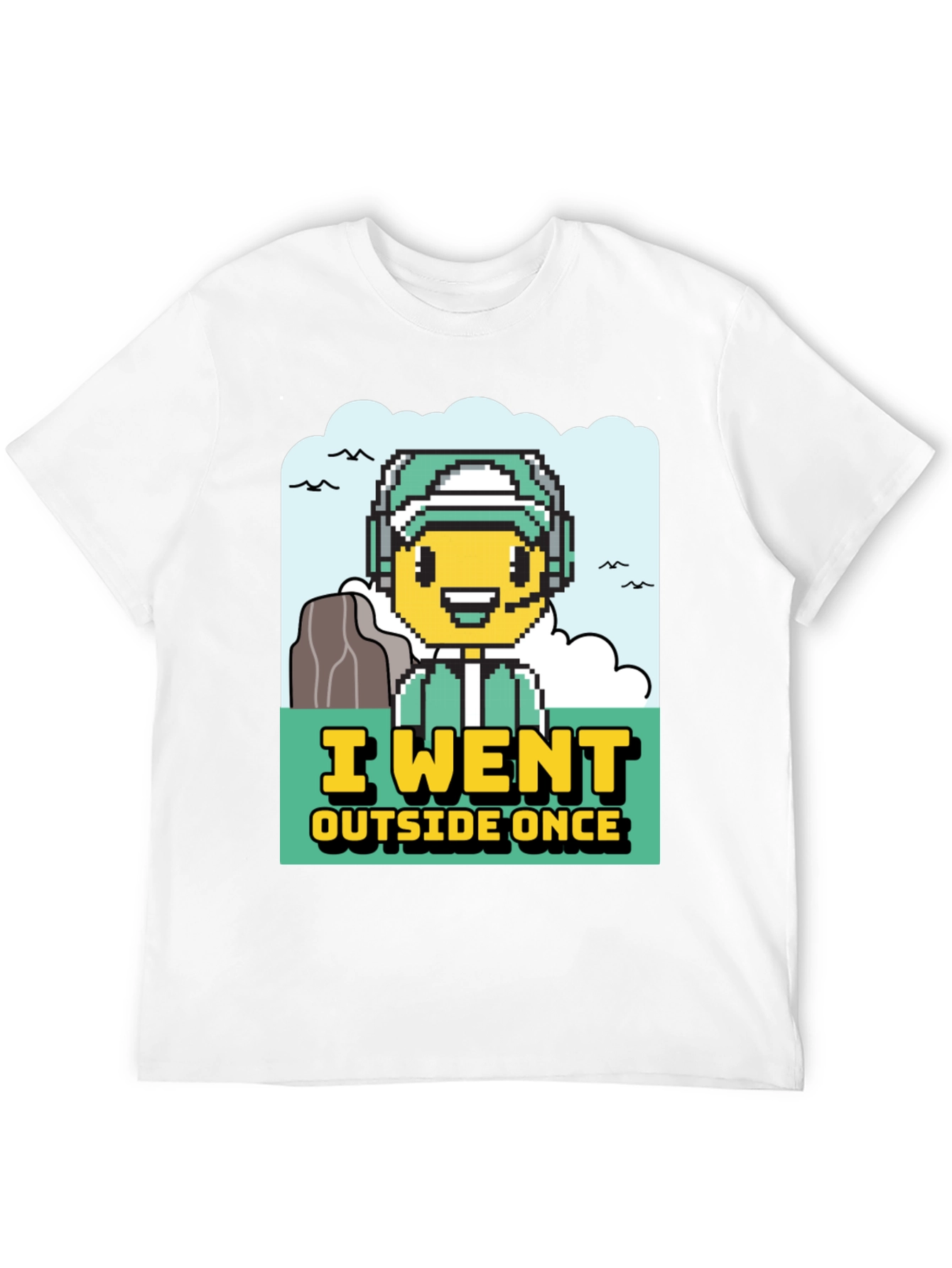 I Went Outside Once Gamer Graphic T-Shirt