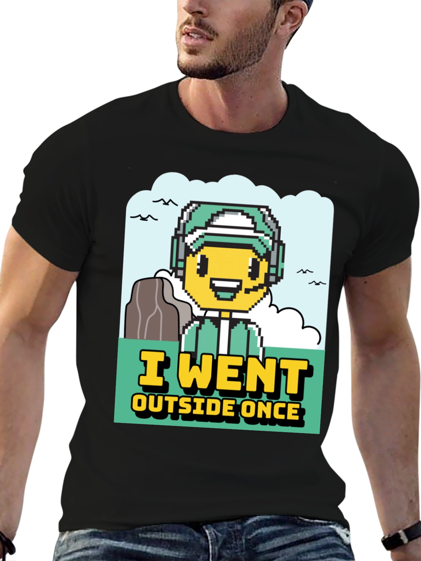 I Went Outside Once Gamer Graphic T-Shirt
