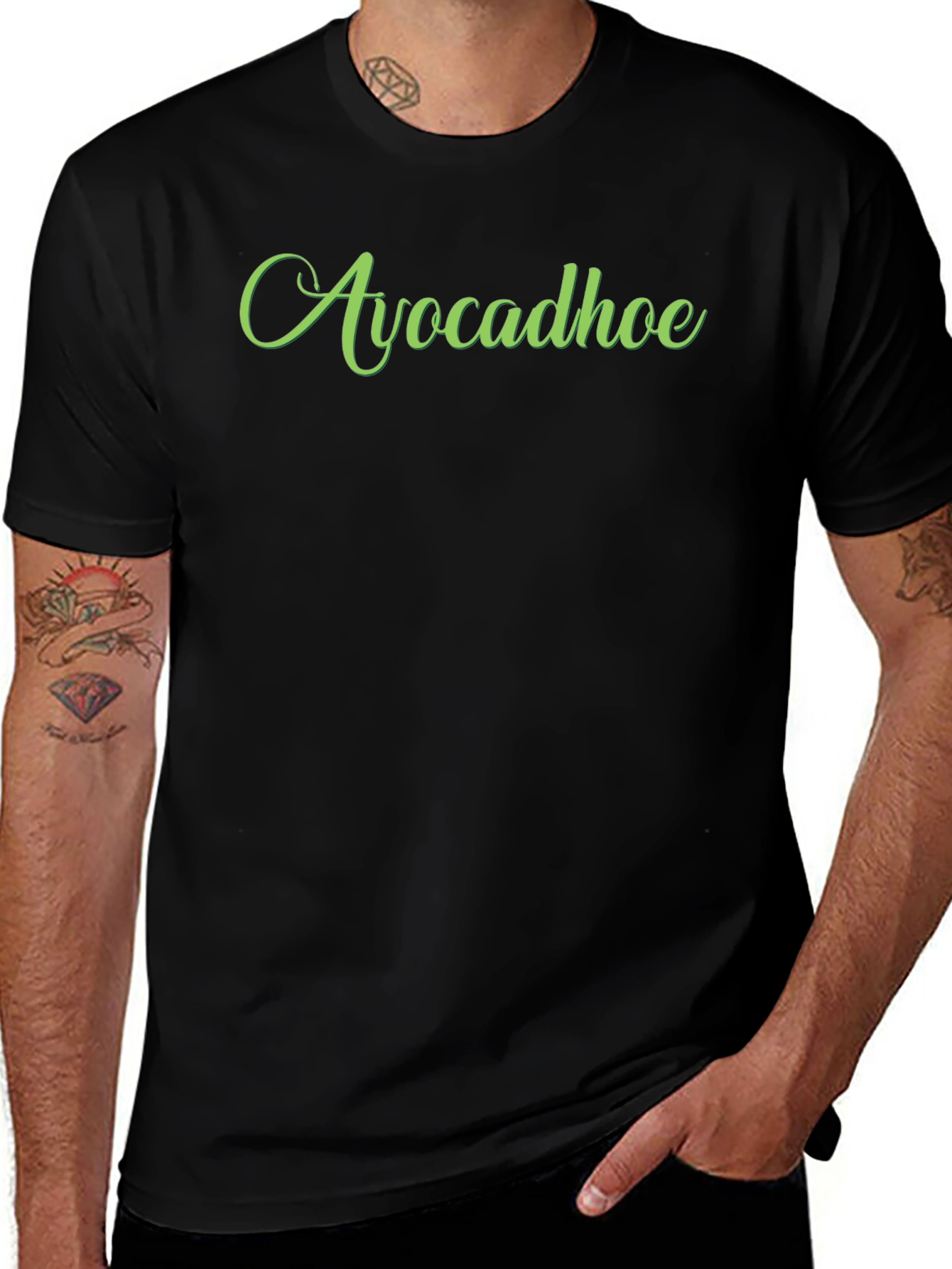 Avocadhoe T-Shirt - Soft Black Tee