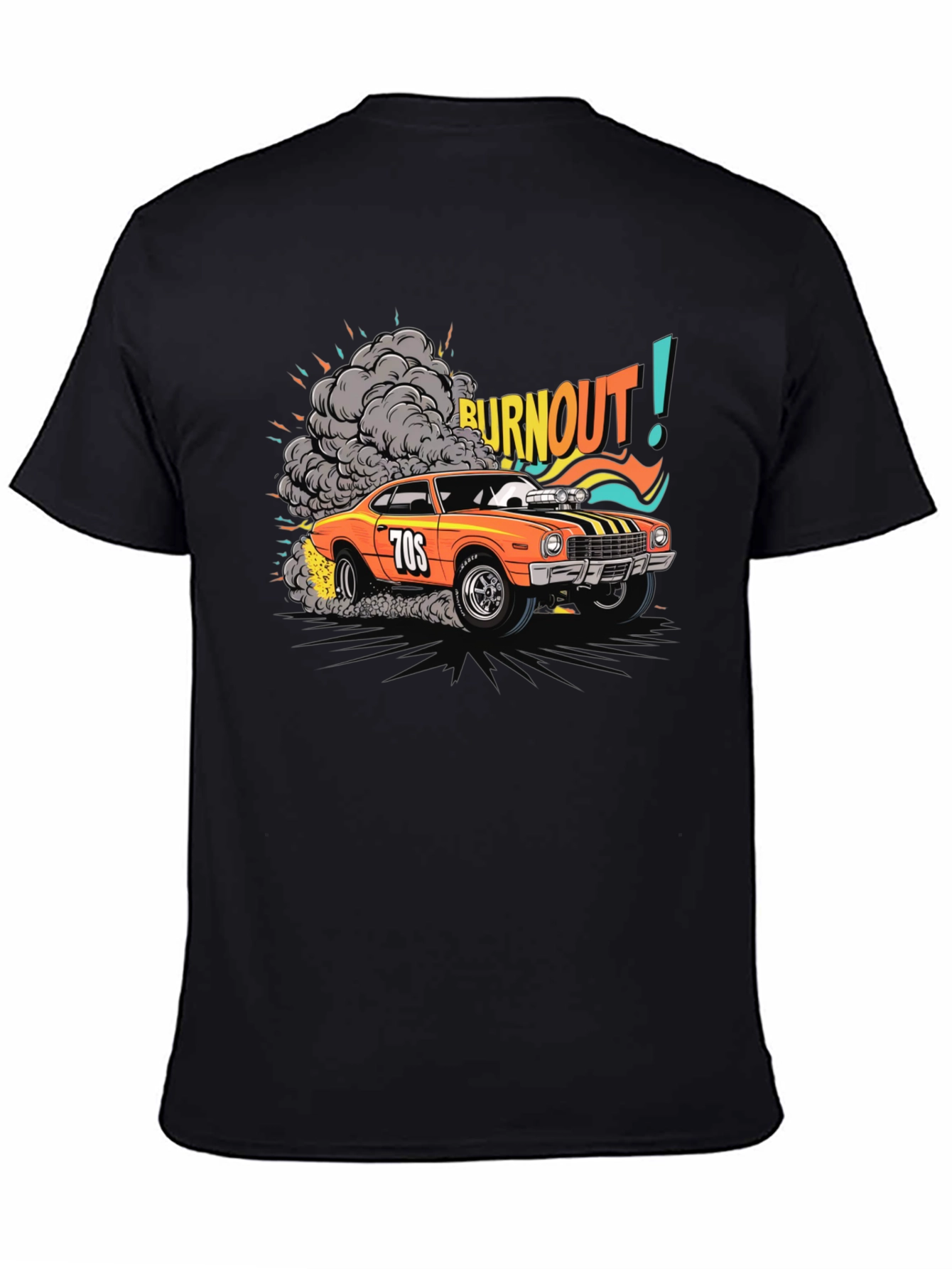 Burnout 70s Car Graphic T-Shirt