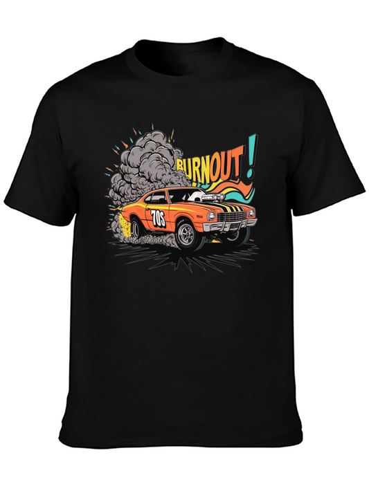 Burnout 70s Car Graphic T-Shirt