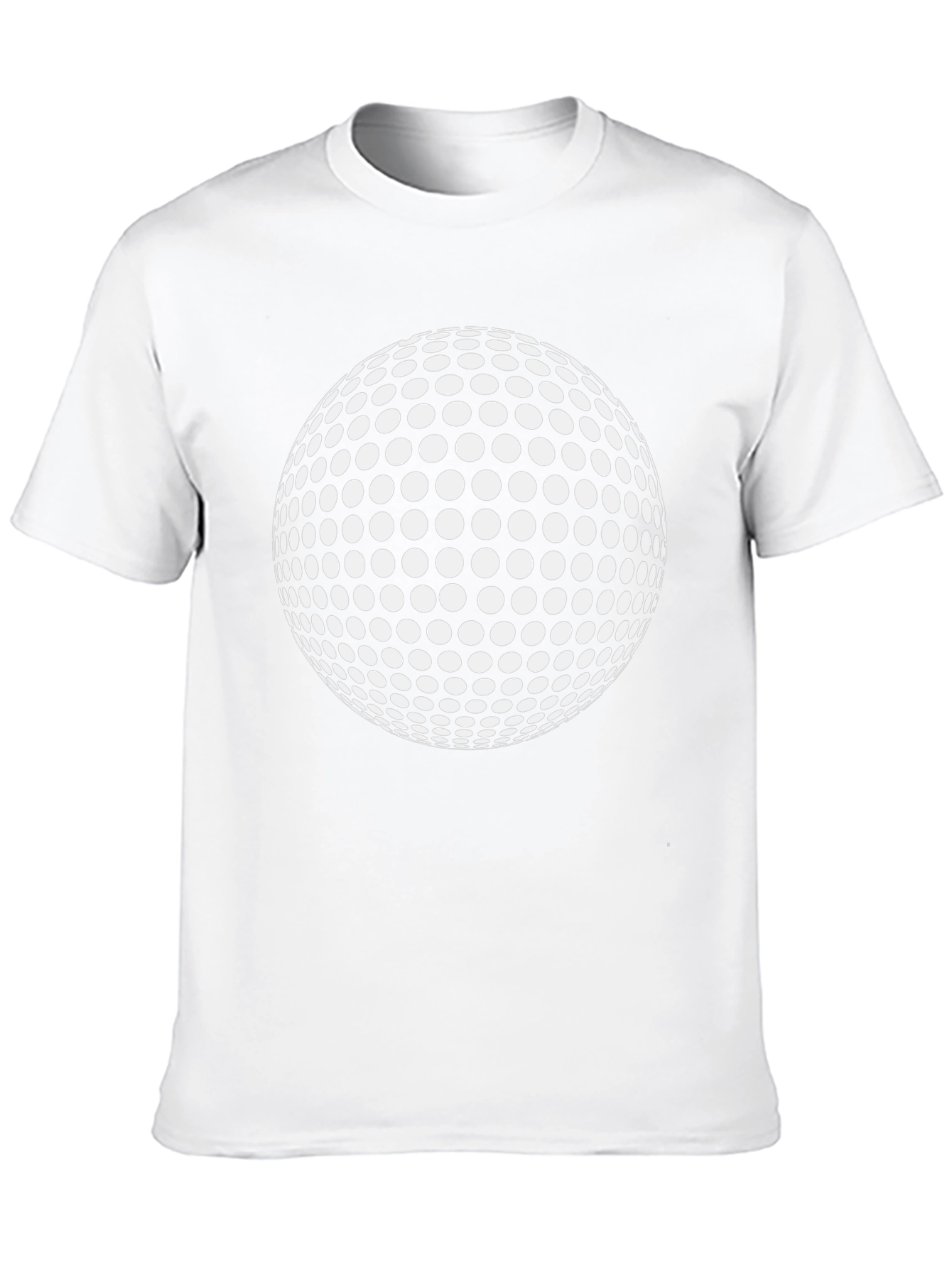 Dotted Sphere Graphic Tee - Black Cotton Casual Shirt